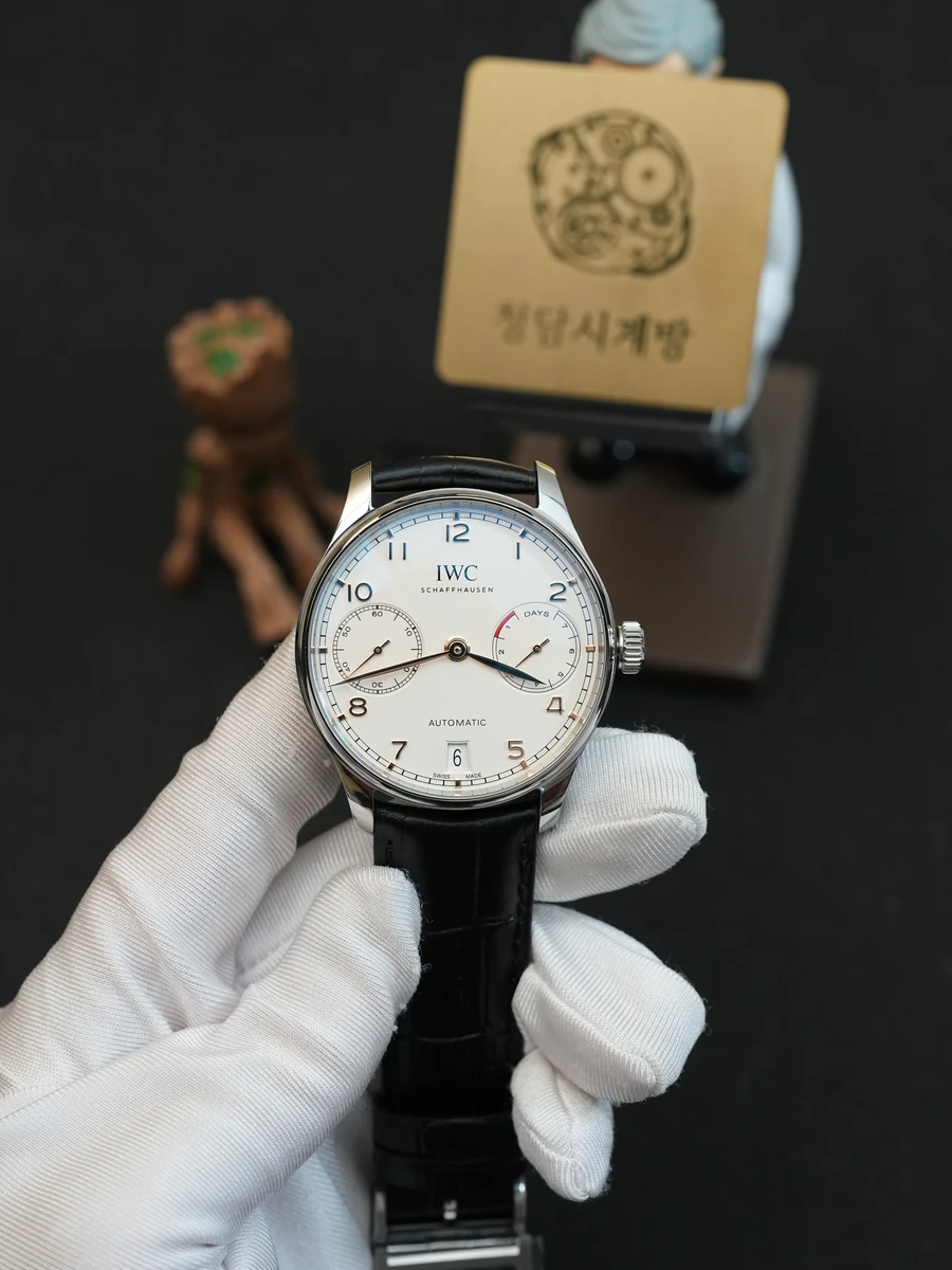 IWC 포르투기저 7DAYS 골드핸즈