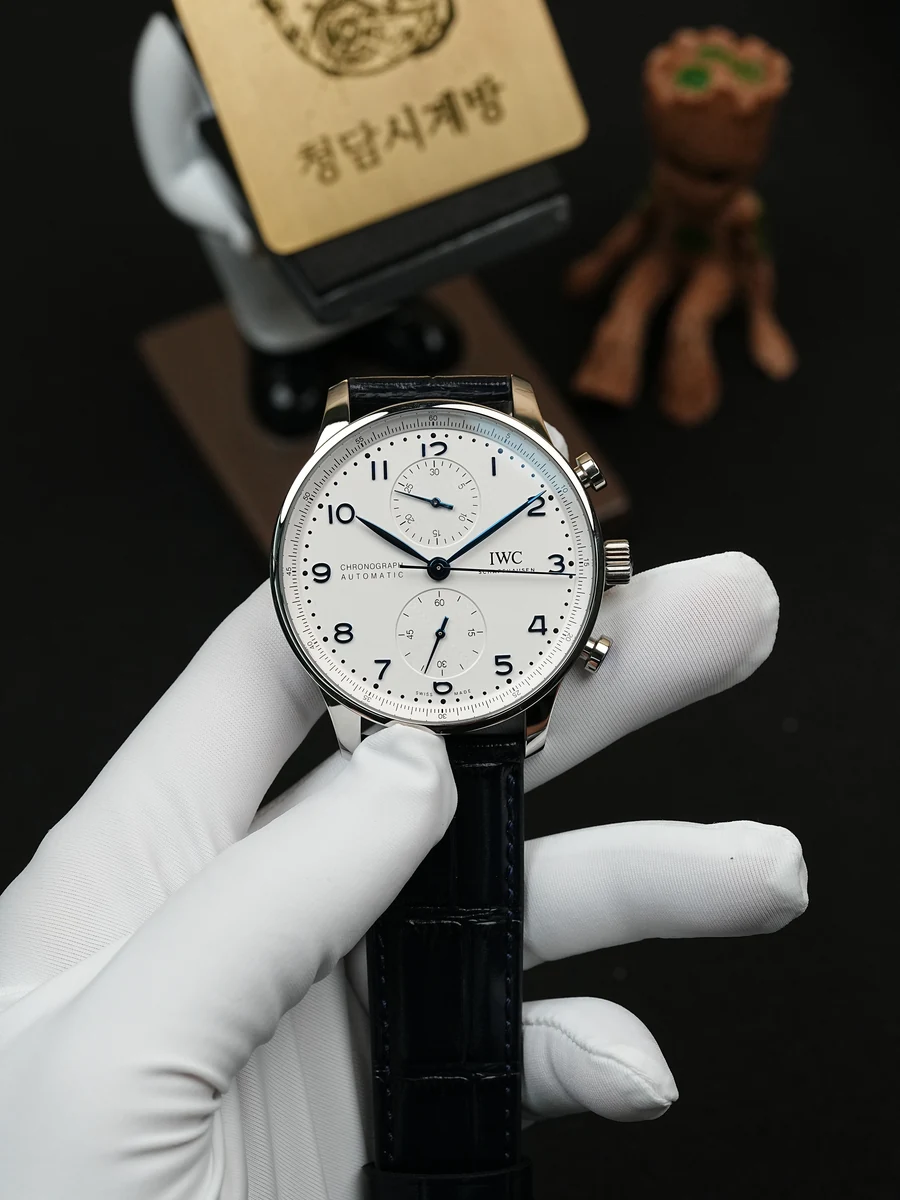 IWC 포르투기저 크로노 블루핸즈