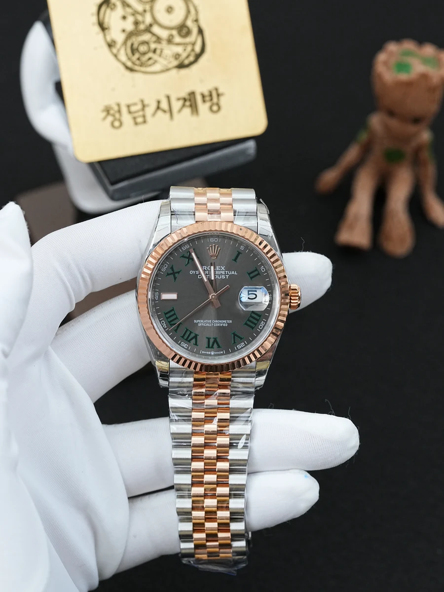 롤렉스 데이저스트 윔블던 로즈골드 콤비