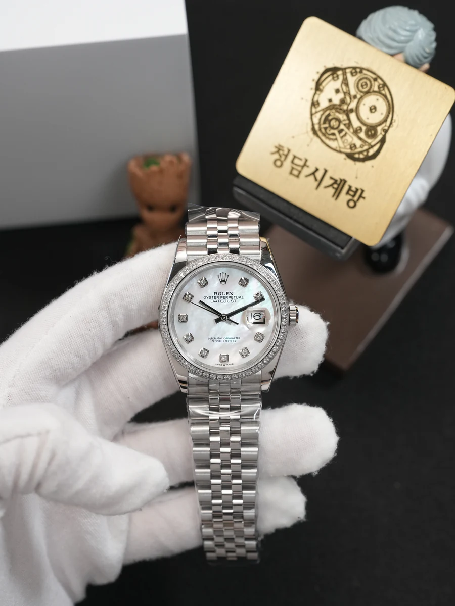 롤렉스 데이저스트 자개판 10P 다이아베젤 36mm