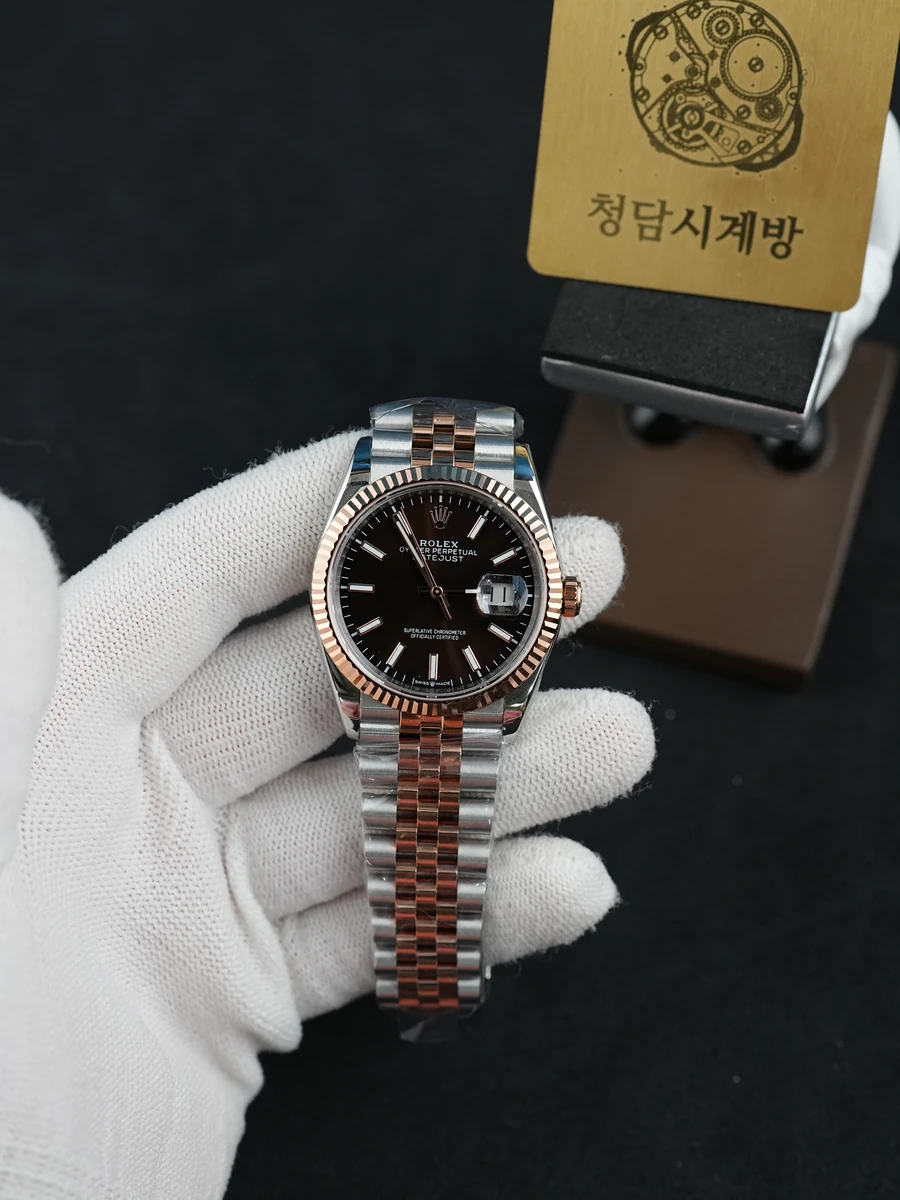 롤렉스 데이저스트 블랙 로즈골드 콤비