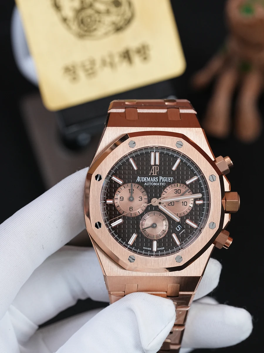 오데마피게 로얄오크 크로노그래프 26331OR 블랙 로즈골드