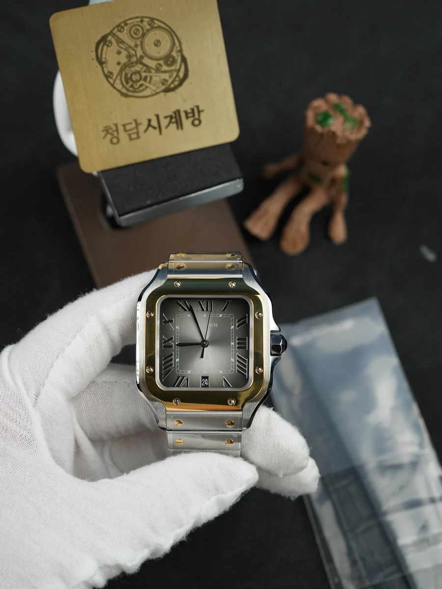 까르띠에 산토스 드 까르띠에 그레이 콤비