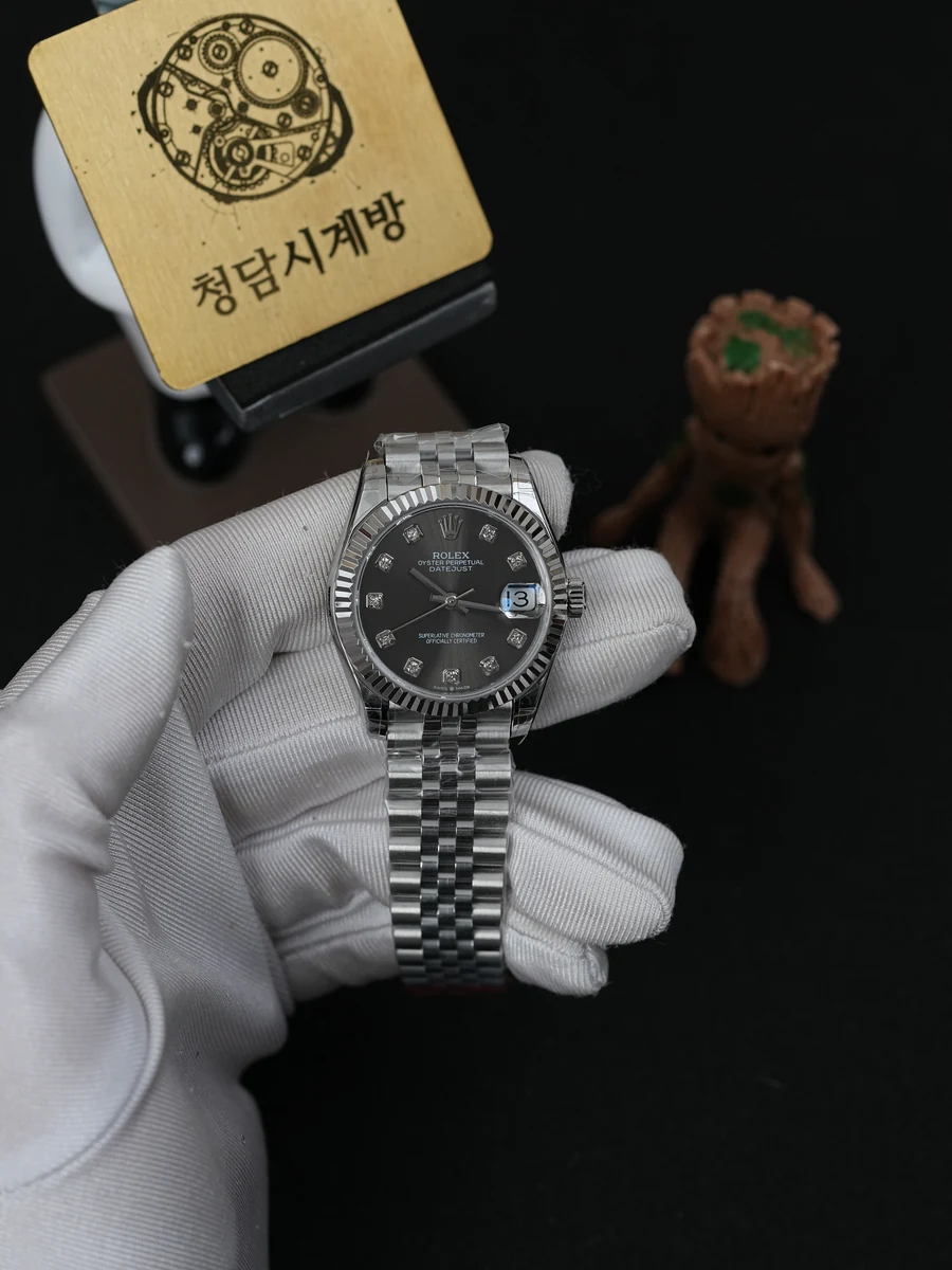 롤렉스 레이디 데이저스트 다크로듐 10P