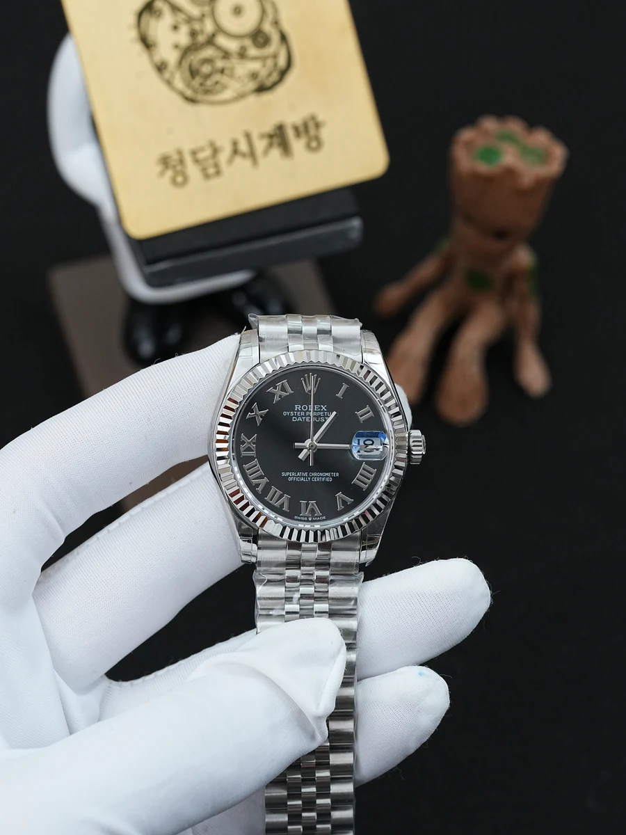 롤렉스 레이디 데이저스트 블랙 로만