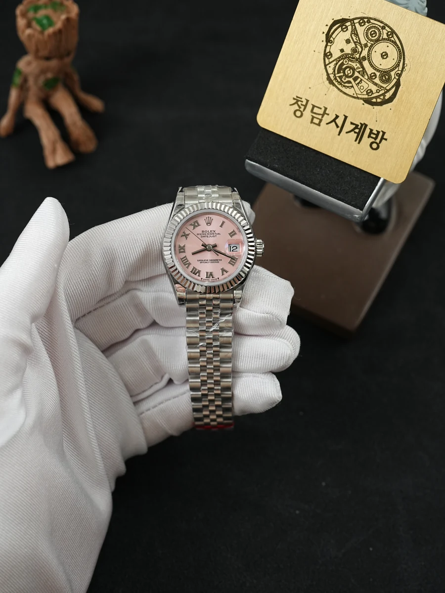 롤렉스 레이디 데이저스트 핑크 로만