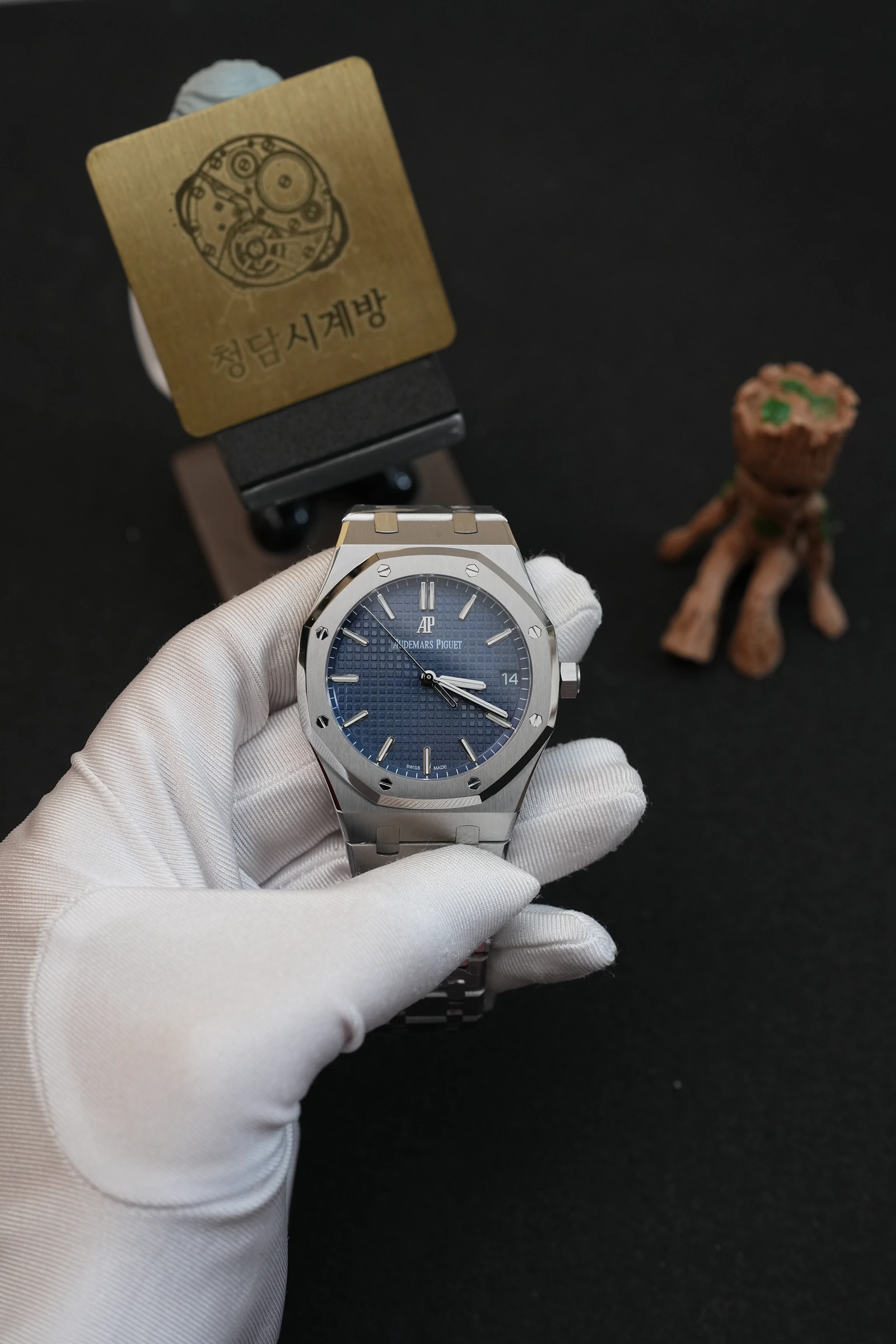 오데마피게 로얄오크 15500 블루 상세 이미지 12