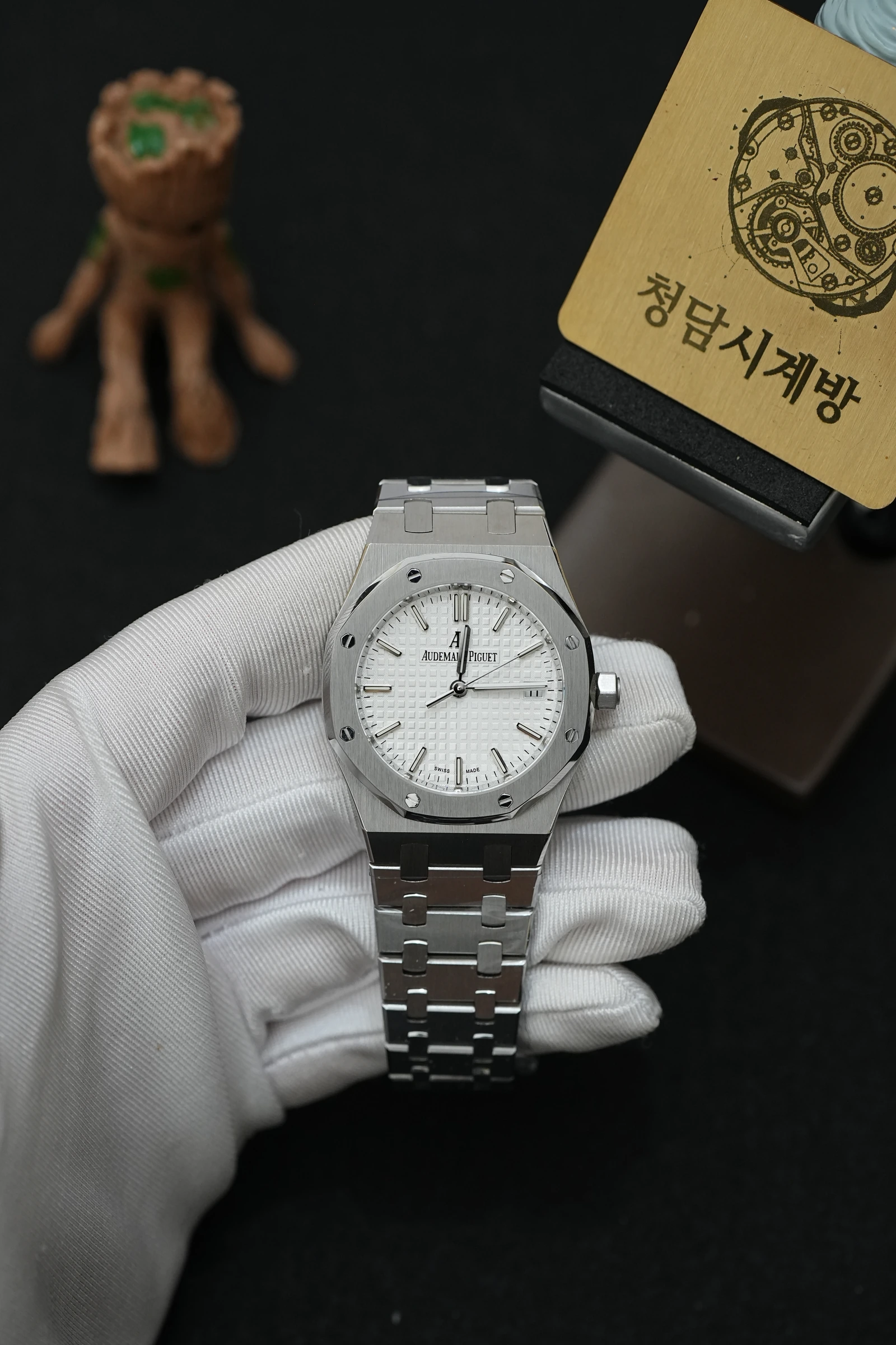 오데마피게 로얄오크 77350ST 화이트 상품 이미지 1