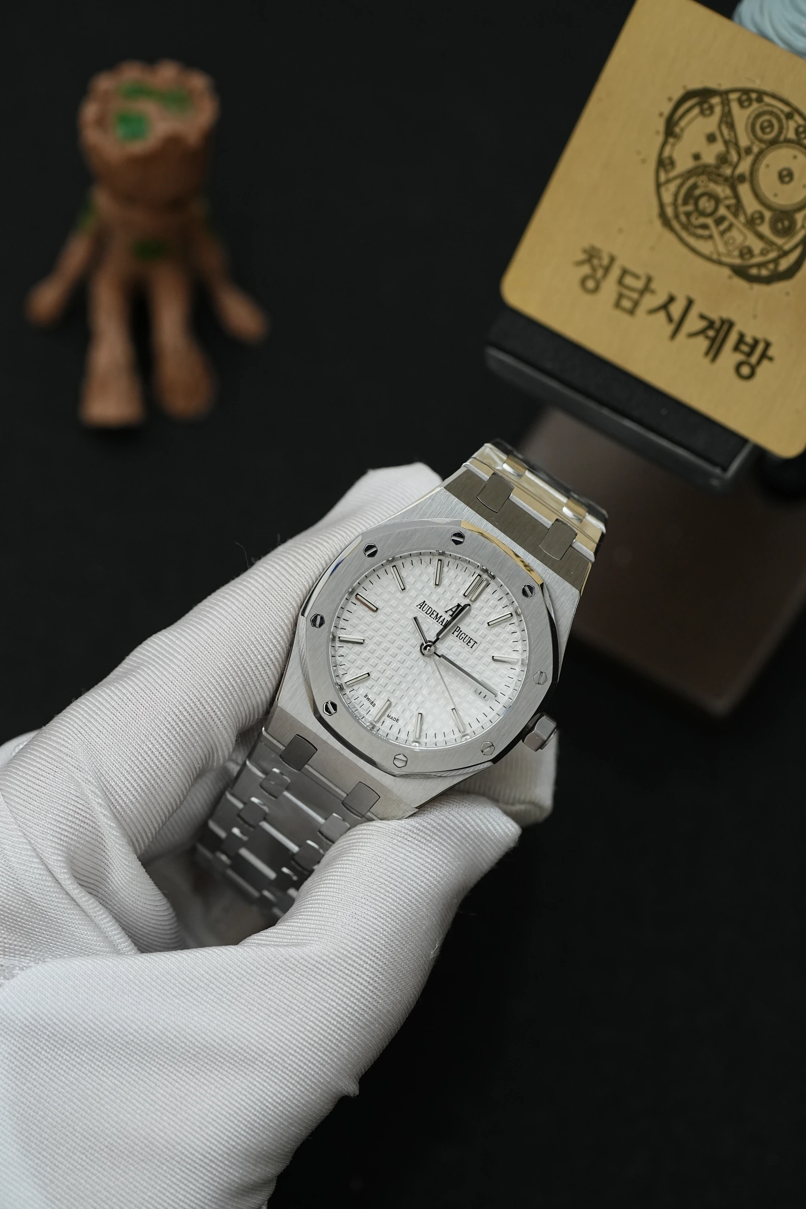 오데마피게 로얄오크 77350ST 화이트 상세 이미지 11