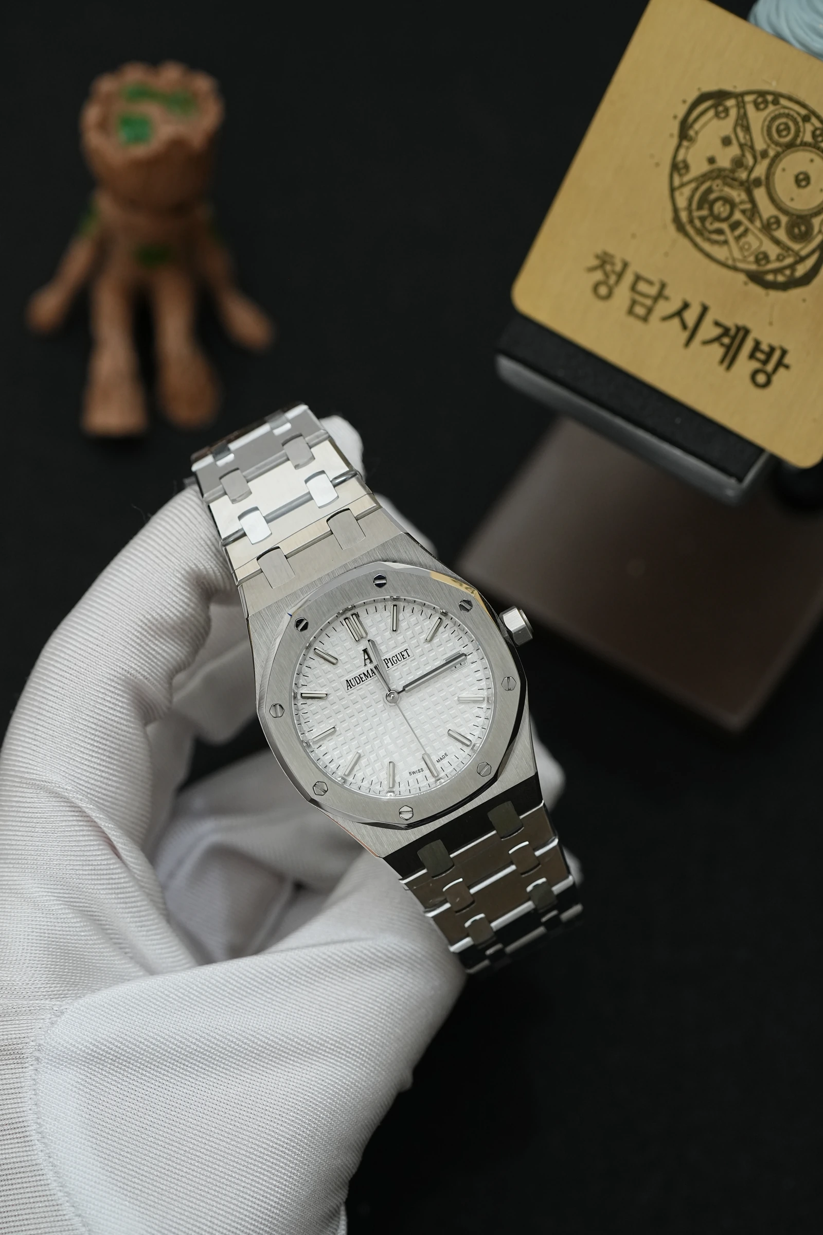 오데마피게 로얄오크 77350ST 화이트 상세 이미지 14