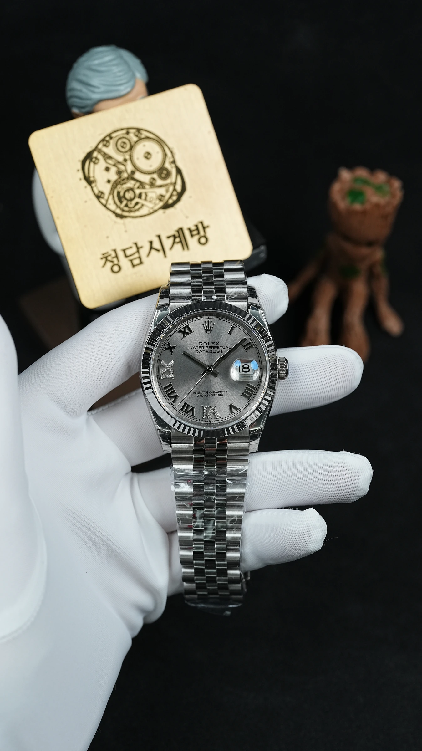 데이저스트 실버 다이아 로만 36mm 상품 이미지 1