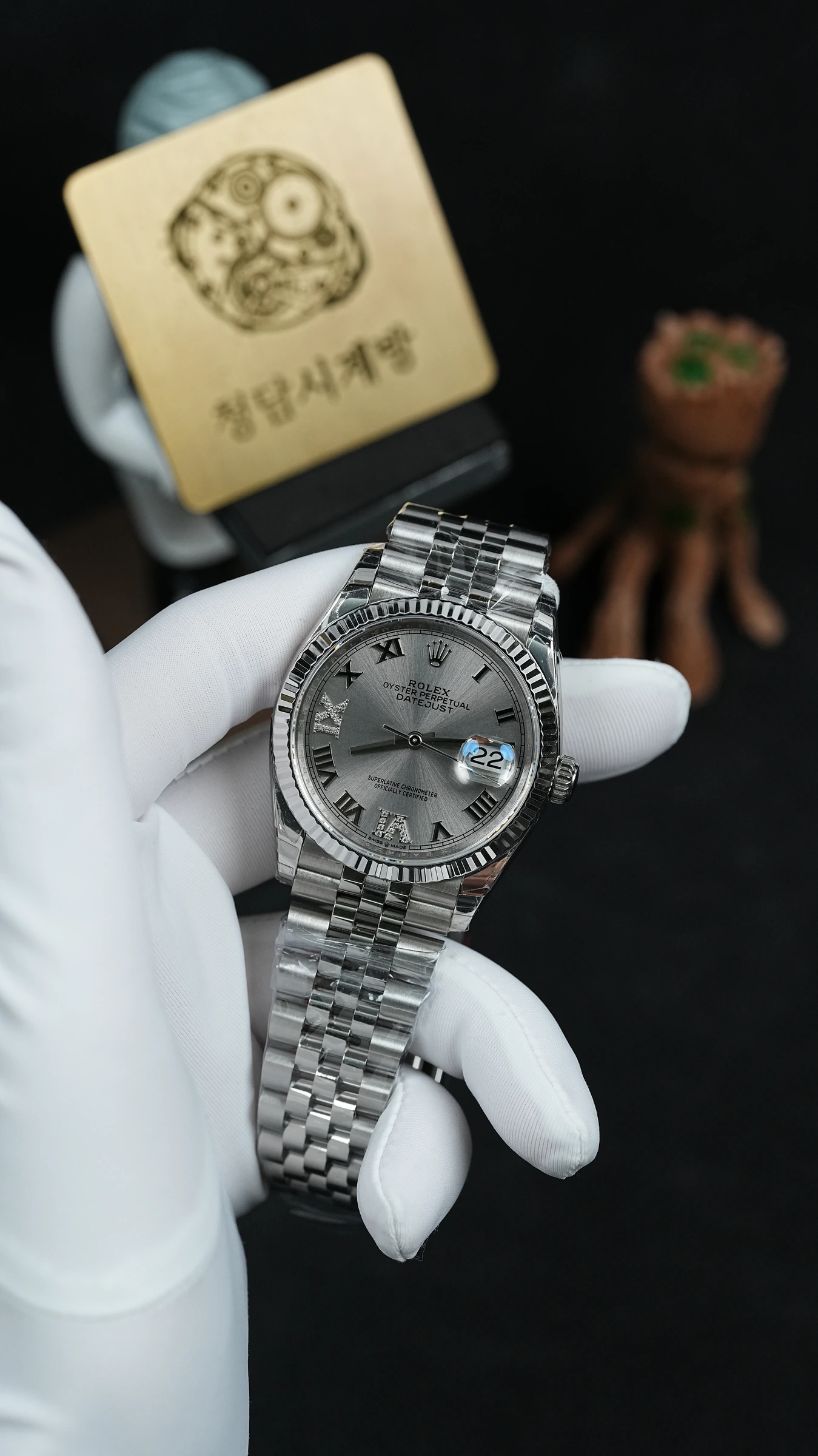 데이저스트 실버 다이아 로만 36mm 상세 이미지 13