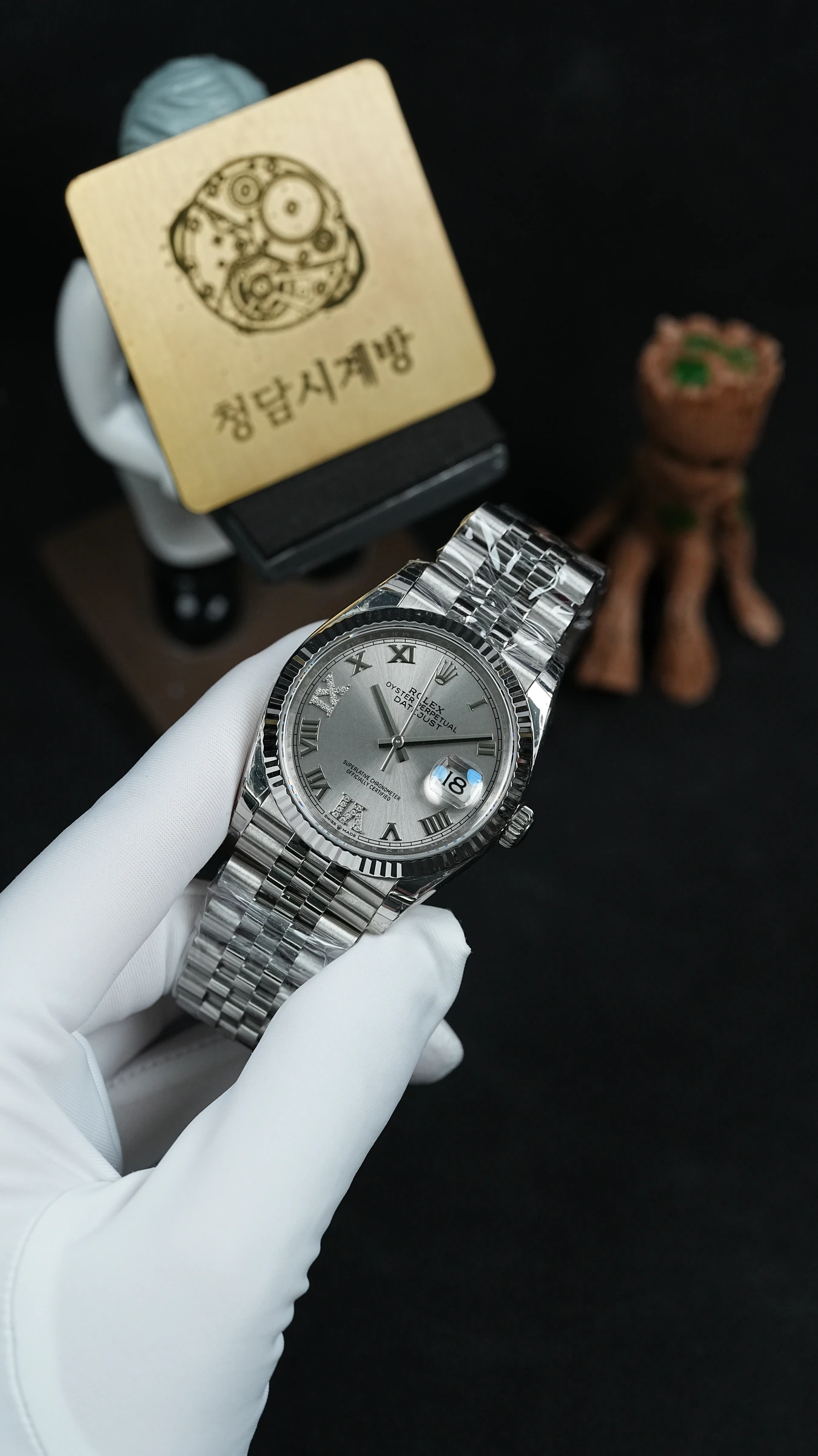 데이저스트 실버 다이아 로만 36mm 상세 이미지 14