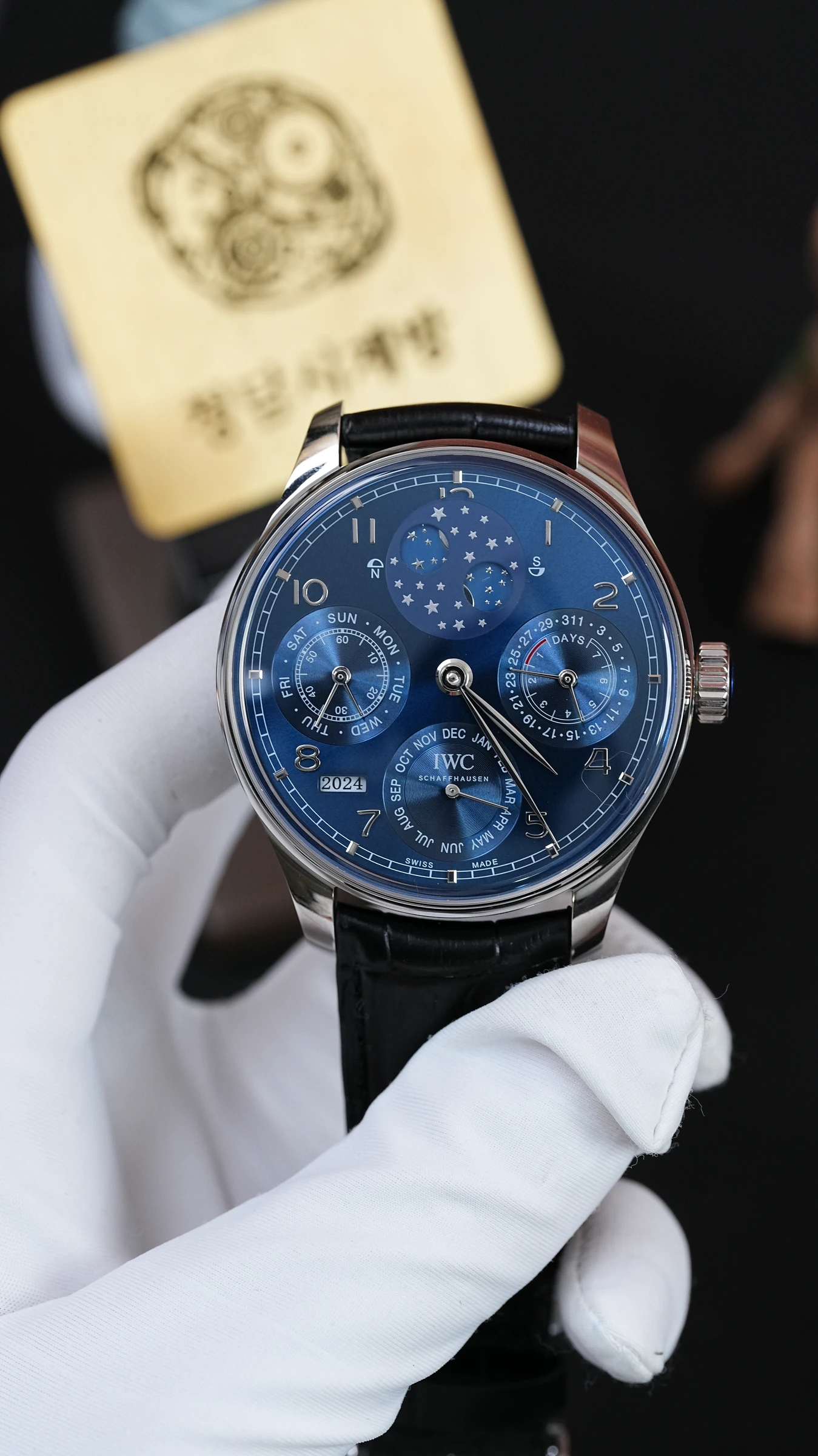 IWC 포르투기저 퍼페추얼 캘린더 블루 상품 이미지 1