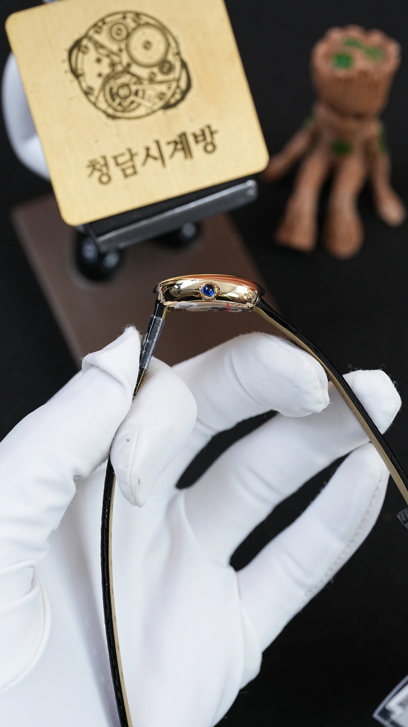 까르띠에 베누아 블랙 가죽 상세 이미지 6