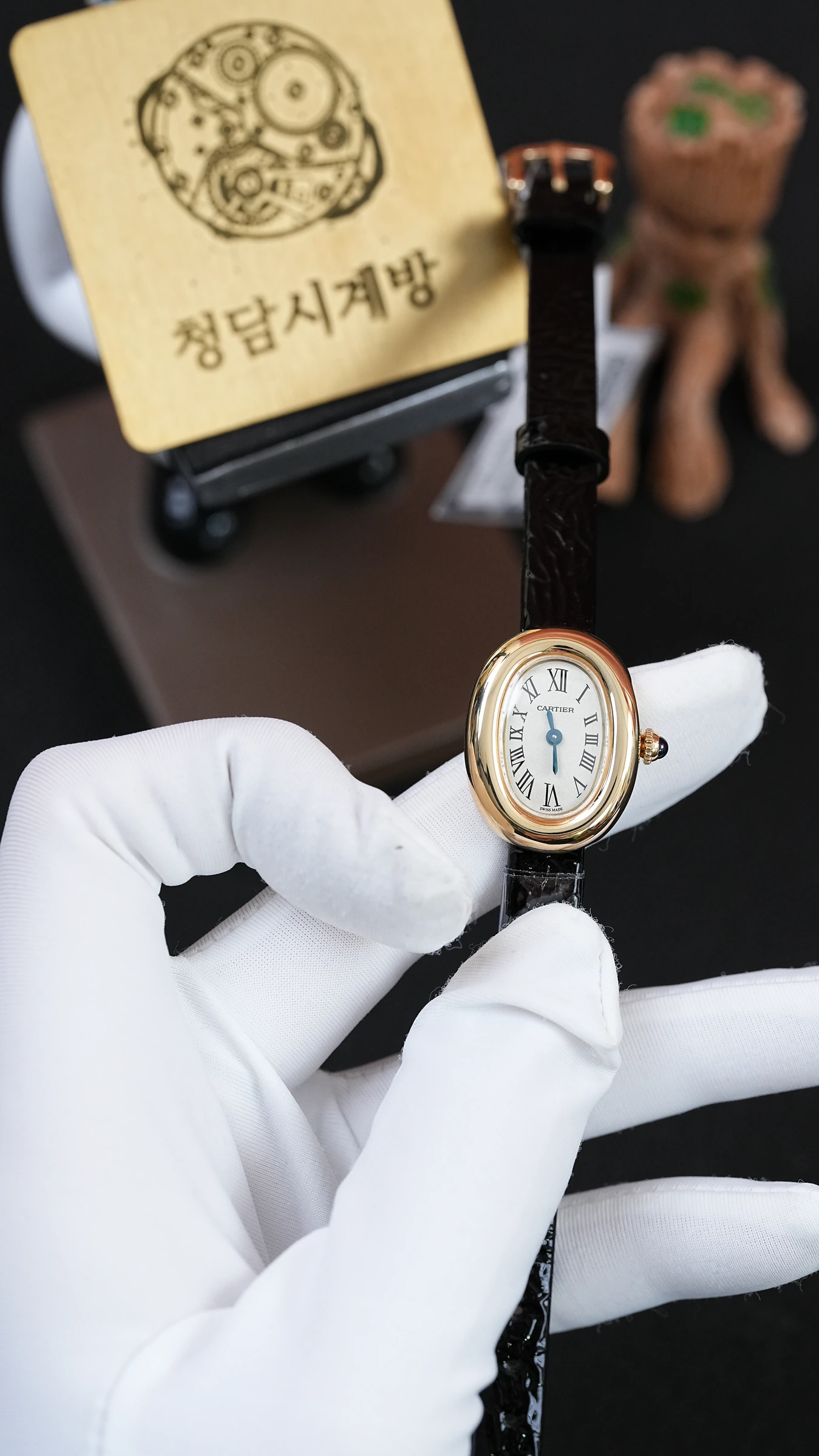 까르띠에 베누아 블랙 가죽 상세 이미지 11