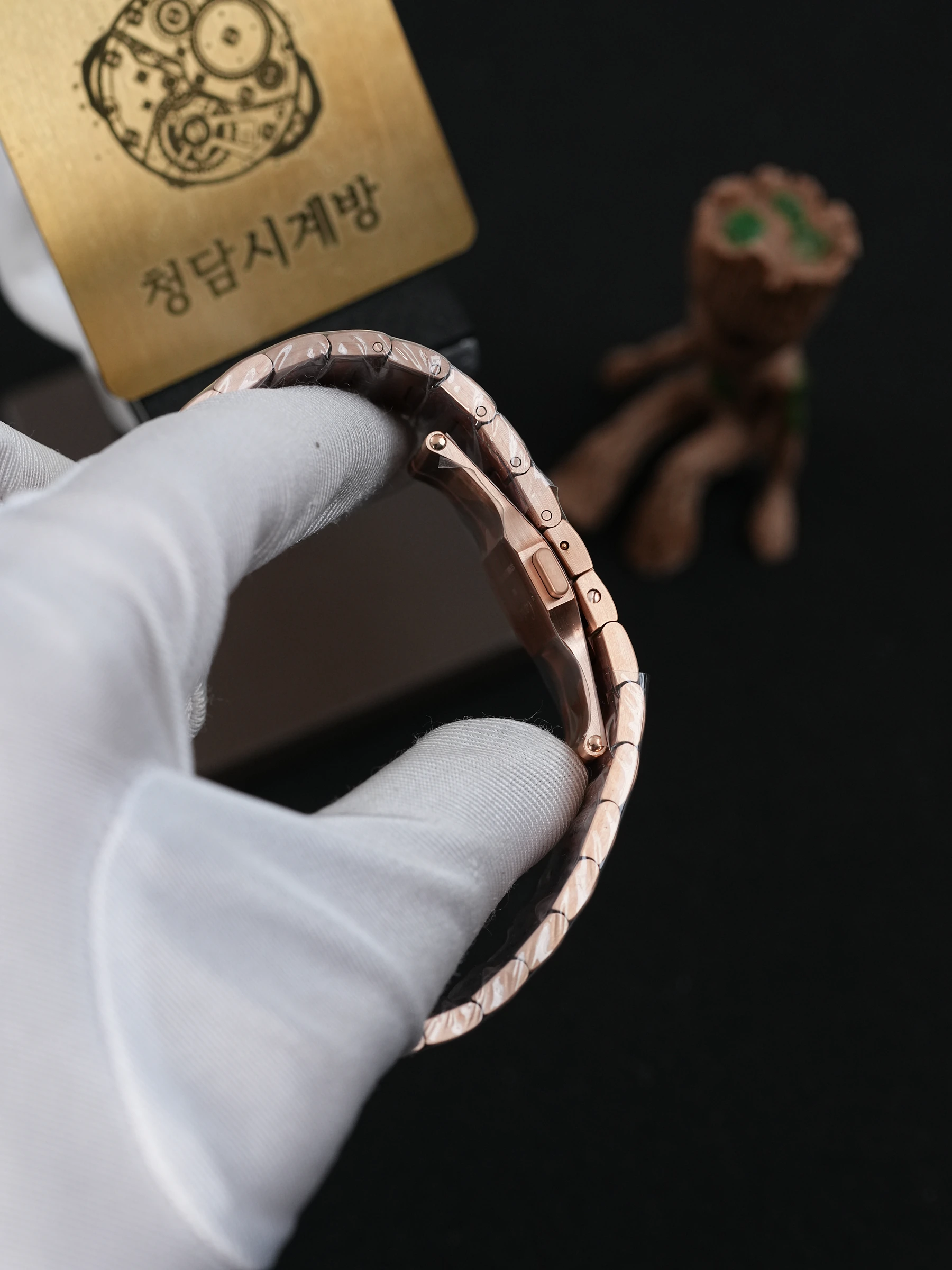까르띠에 산토스 로즈골드 금통 상세 이미지 4