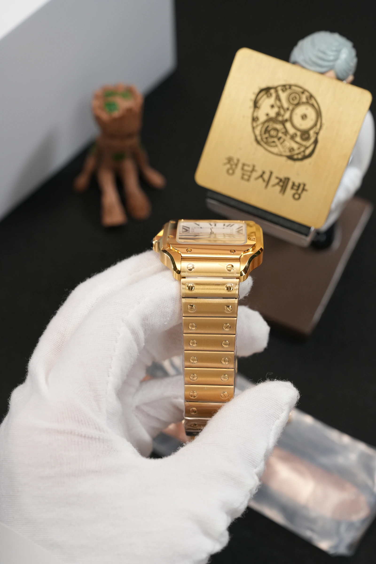 까르띠에 산토스 옐로우골드 금통 상세 이미지 19