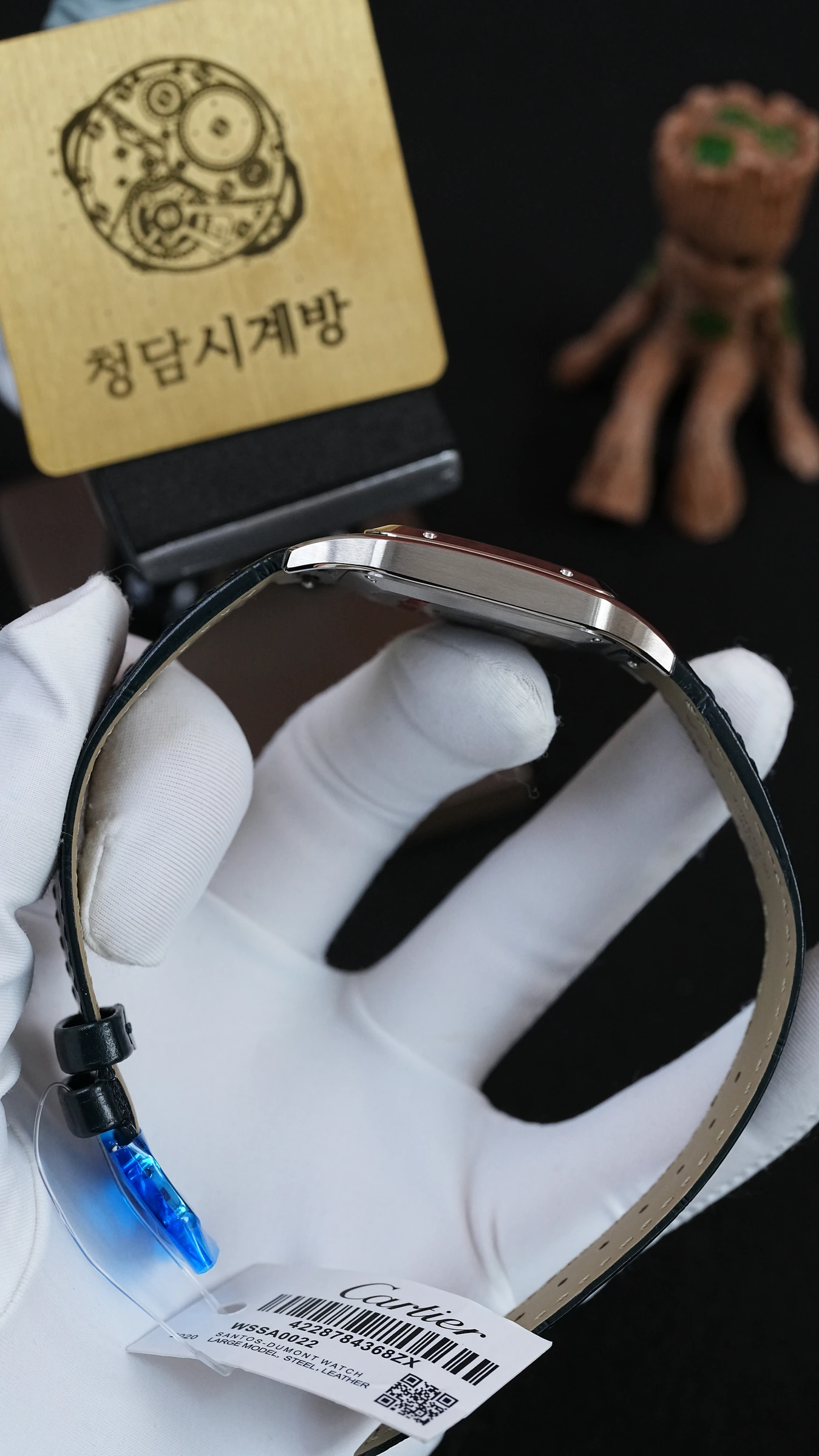 까르띠에 산토스 뒤몽 블루가죽 상세 이미지 4