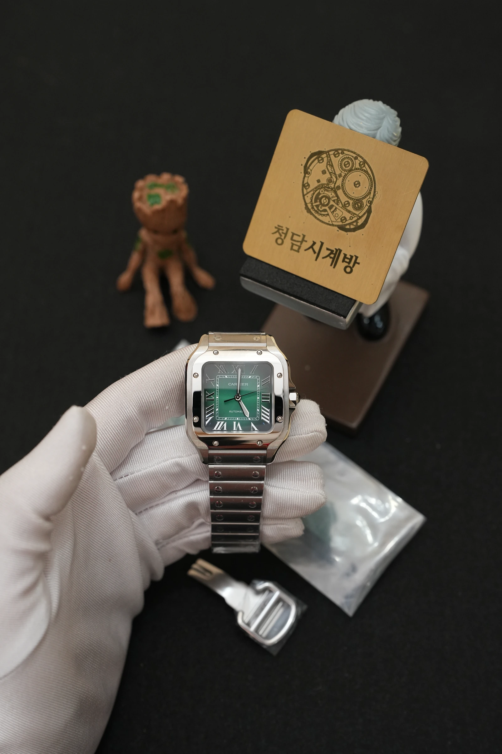 까르띠에 산토스 드 까르띠에 녹판 라지 상품 이미지 1