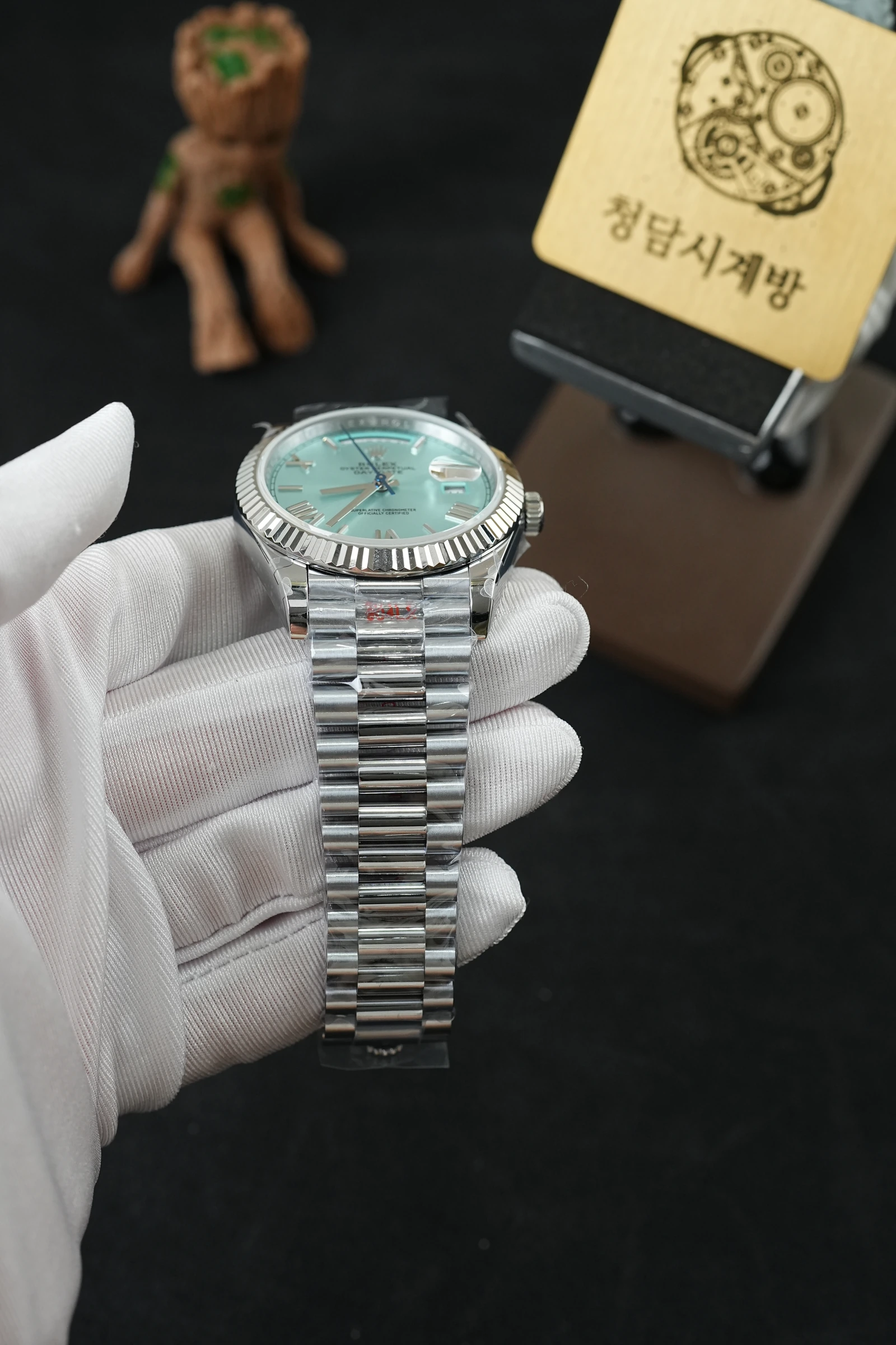 롤렉스 데이데이트 아이스블루 로만 상세 이미지 6