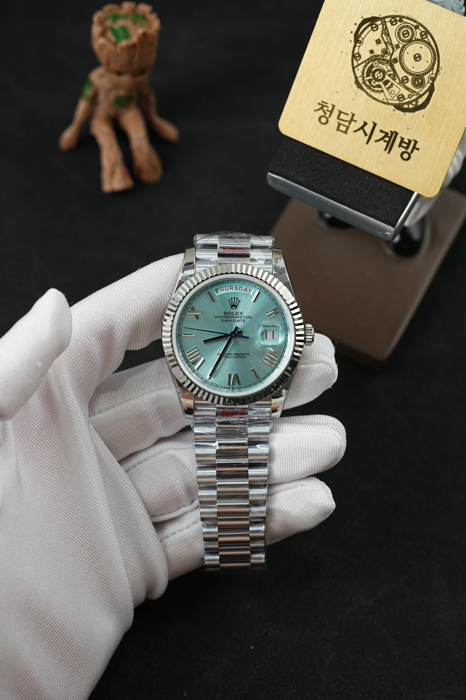 롤렉스 데이데이트 아이스블루 로만 상세 이미지 18
