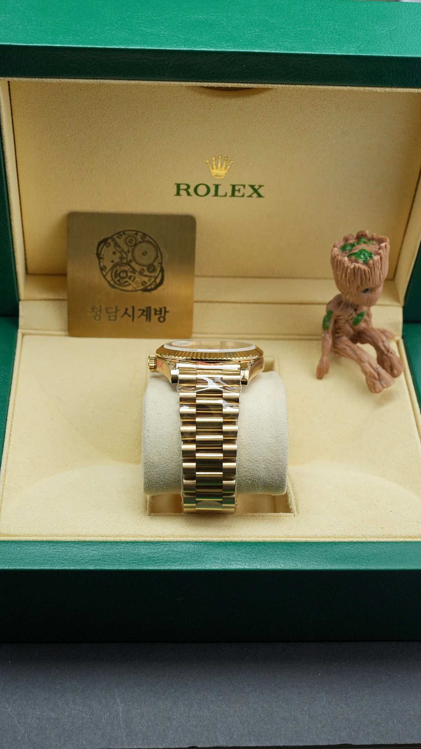 롤렉스 데이데이트 옐로우골드 샴페인 로만 상세 이미지 6