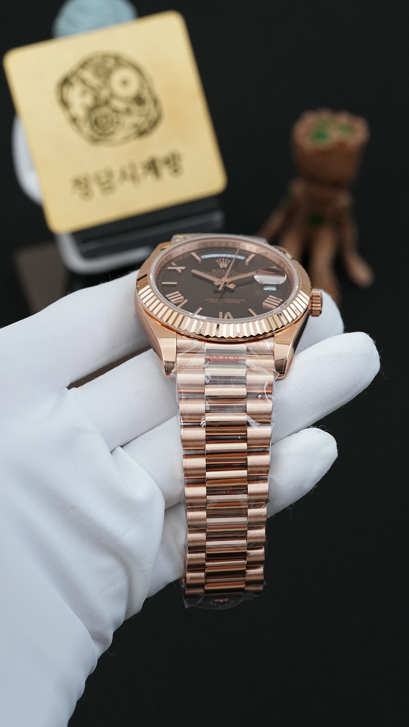 롤렉스 데이데이트 초코 로만 상세 이미지 5
