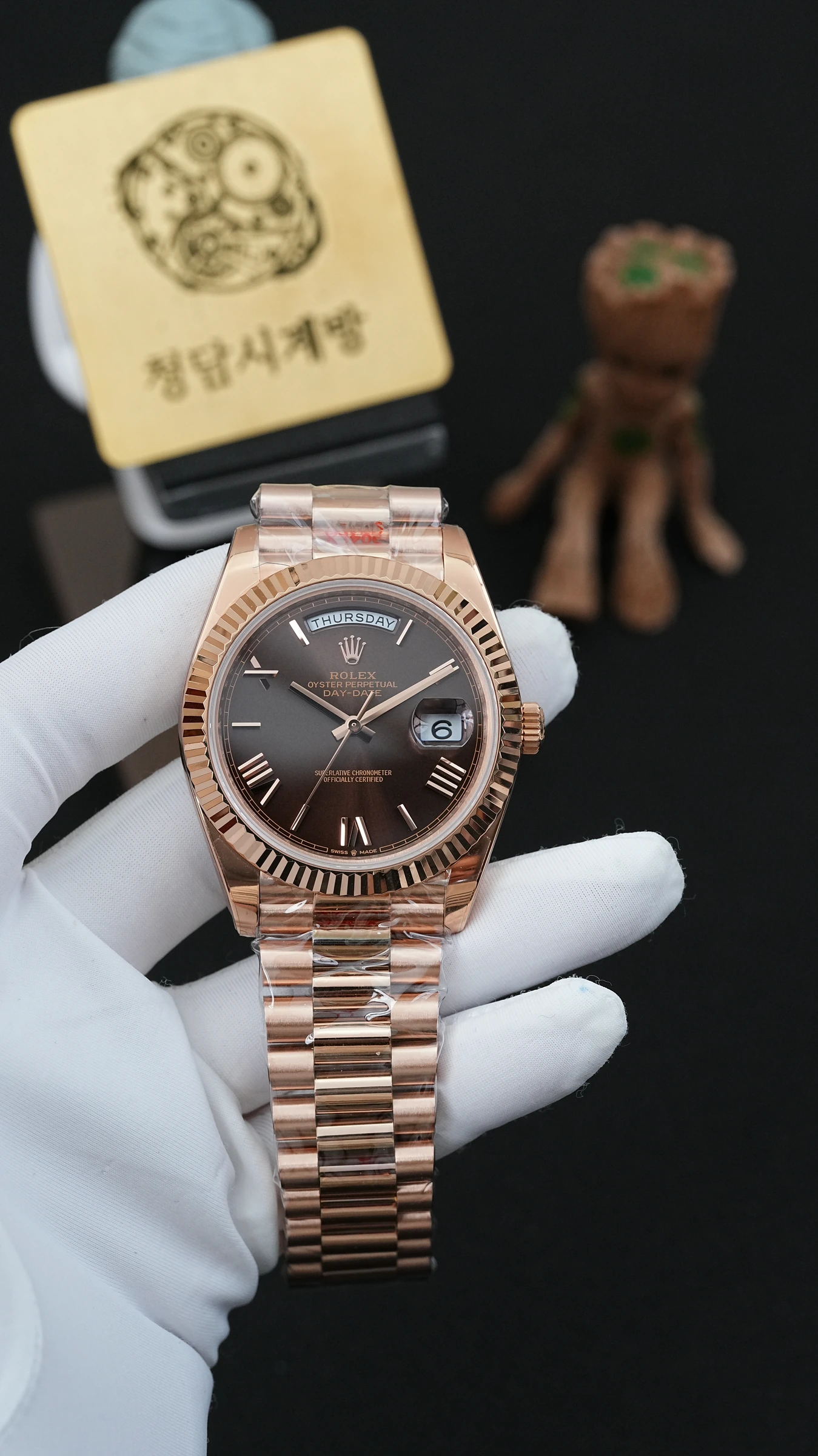 롤렉스 데이데이트 초코 로만 상세 이미지 9