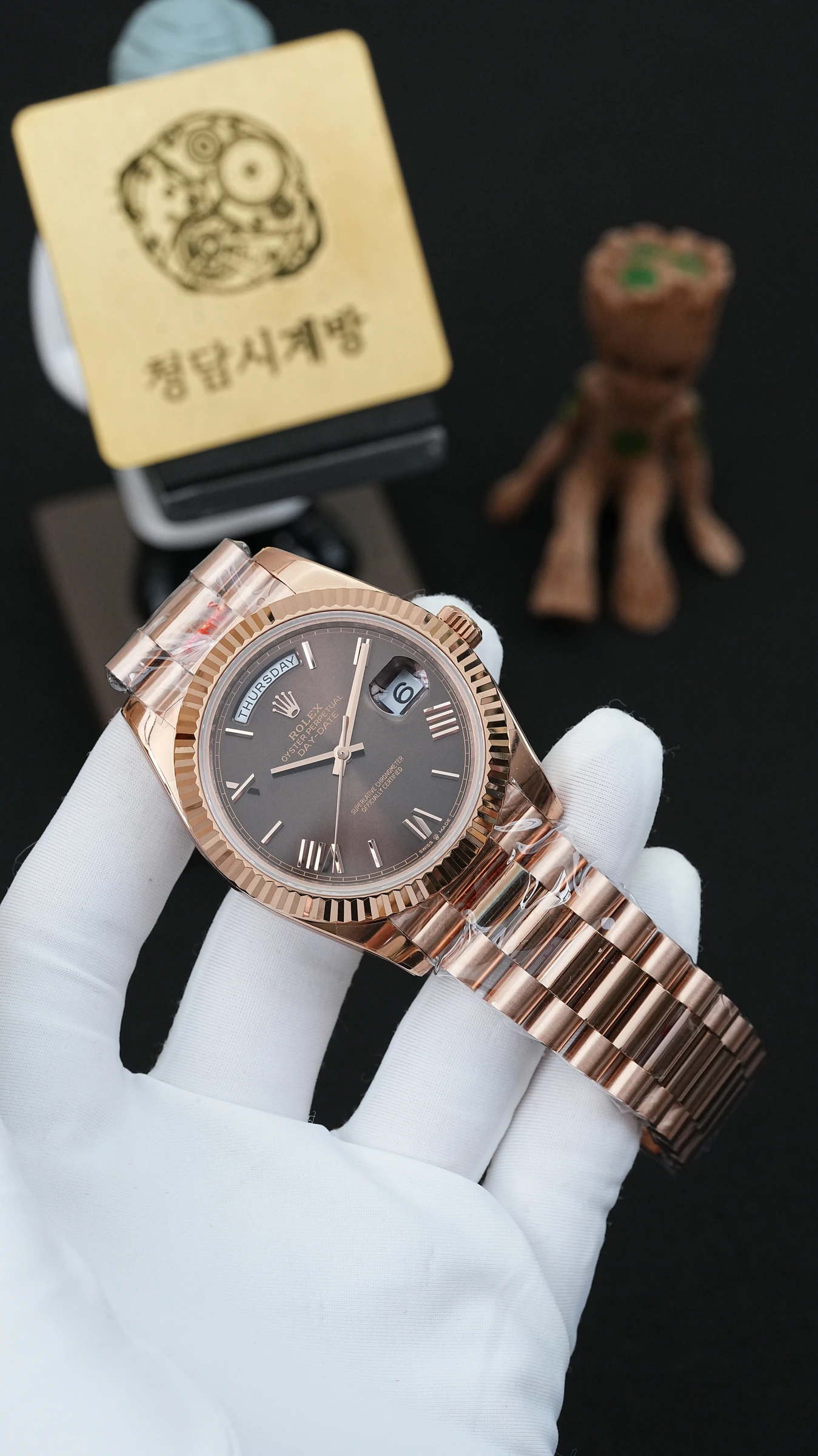 롤렉스 데이데이트 초코 로만 상세 이미지 11