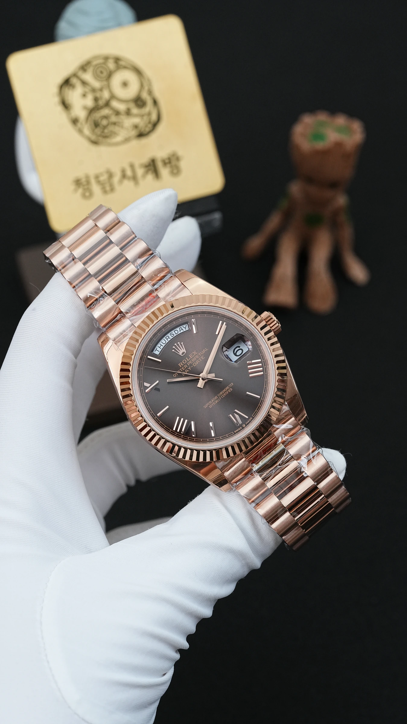 롤렉스 데이데이트 초코 로만 상세 이미지 13