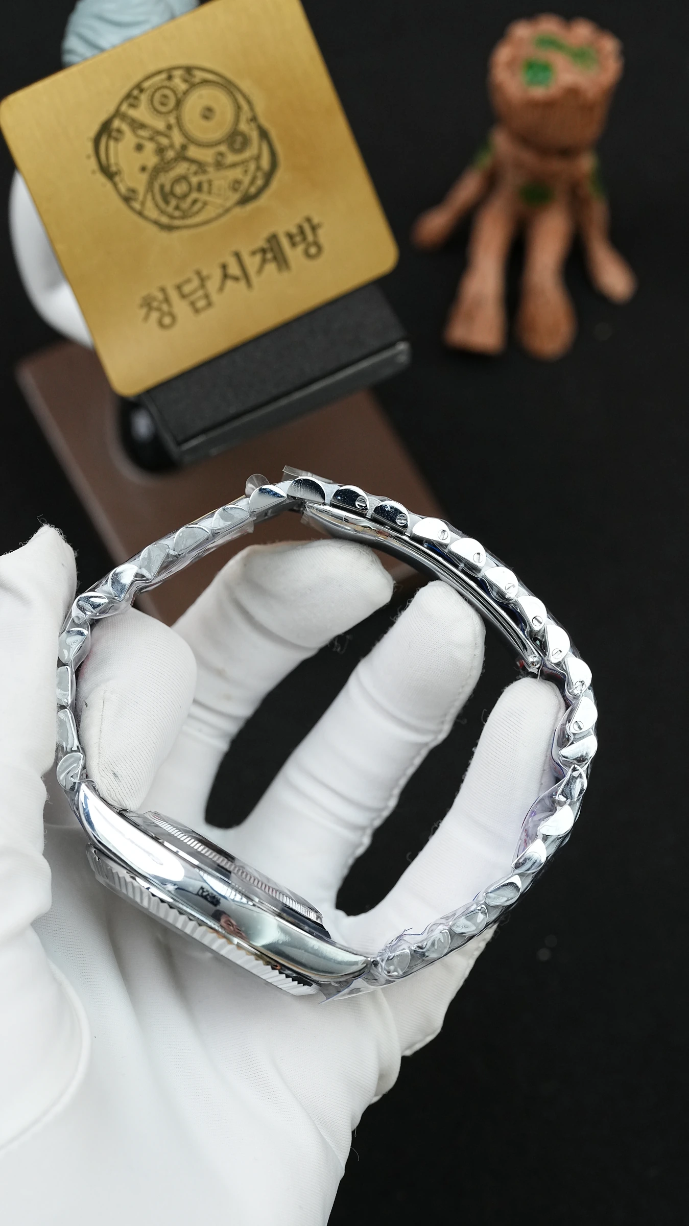 롤렉스 데이데이트 화이트골드 올리브그린 상세 이미지 3