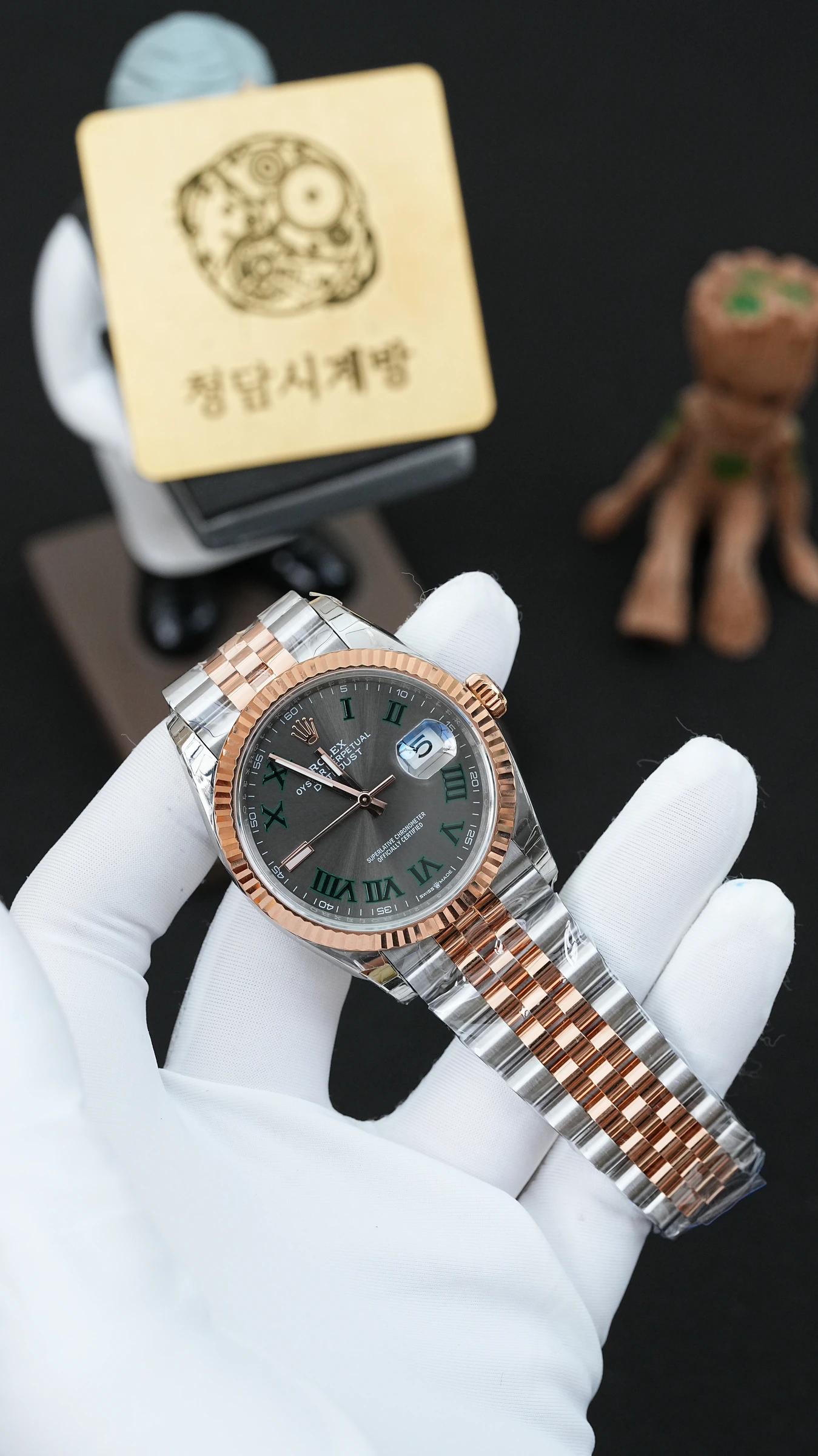 롤렉스 데이저스트 윔블던 로즈골드 콤비 상세 이미지 10