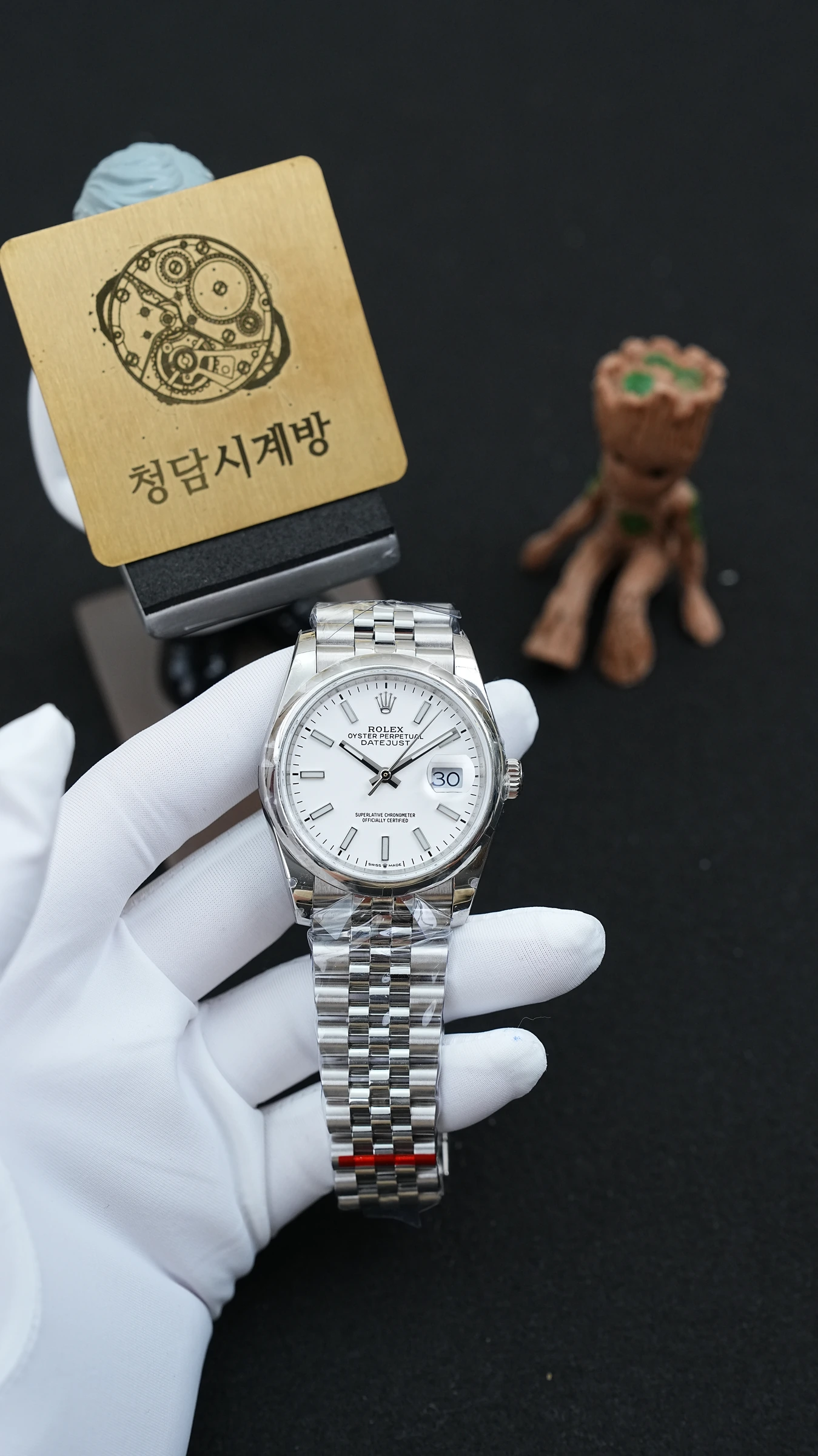 롤렉스 데이저스트 화이트 돔베젤 상세 이미지 6