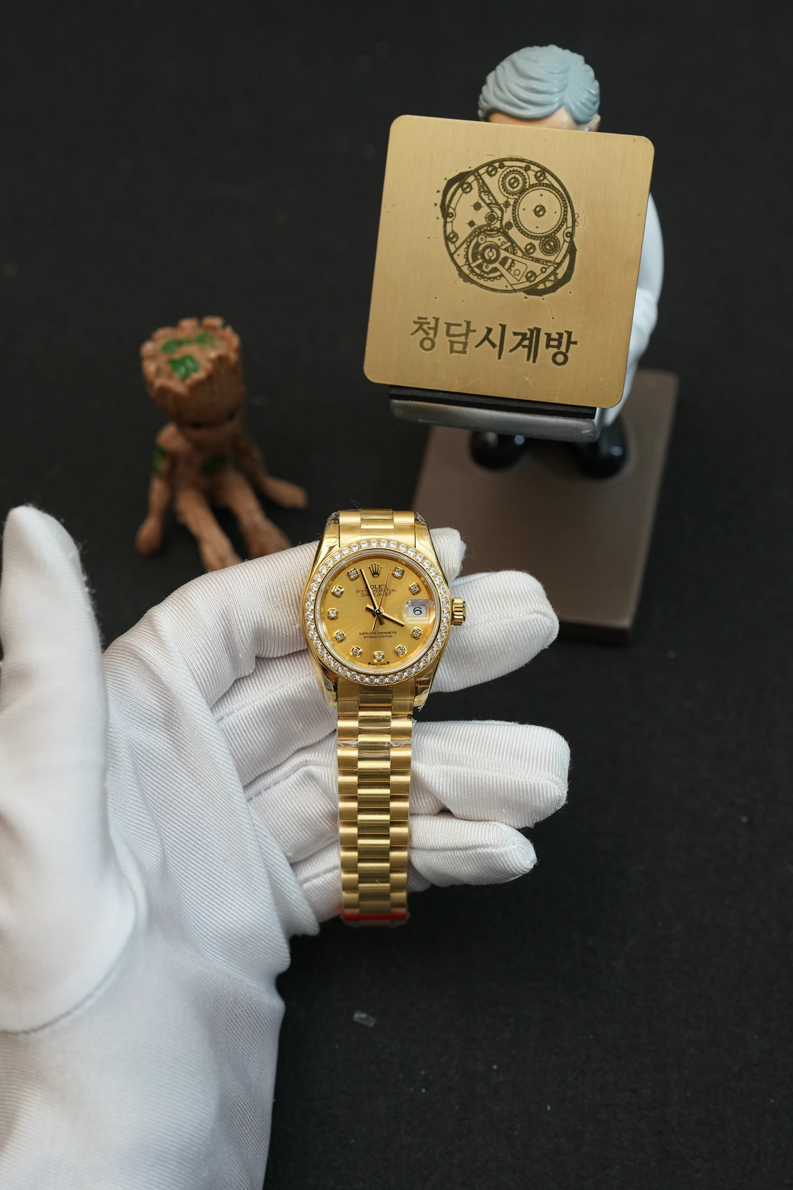 롤렉스 데이저스트 레이디 샴페인골드 금통 다이아베젤 10p 28mm 상품 이미지 1