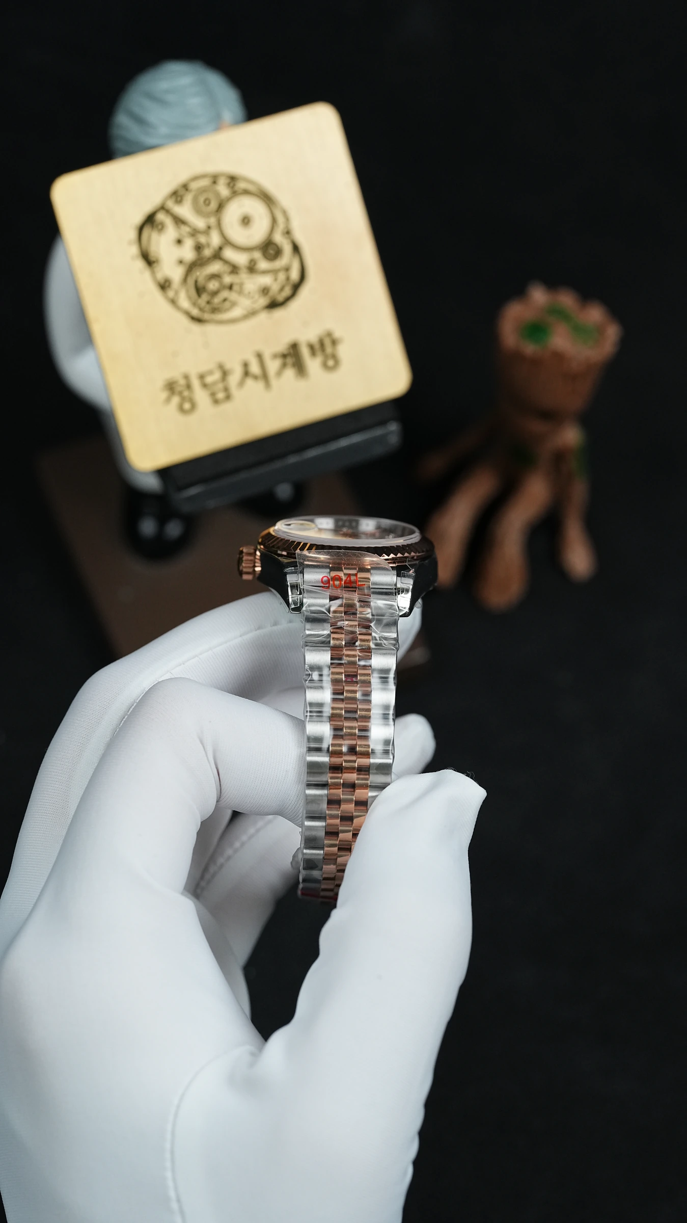 롤렉스 데이저스트 화이트 별다이아 로즈골드 콤비 상세 이미지 4
