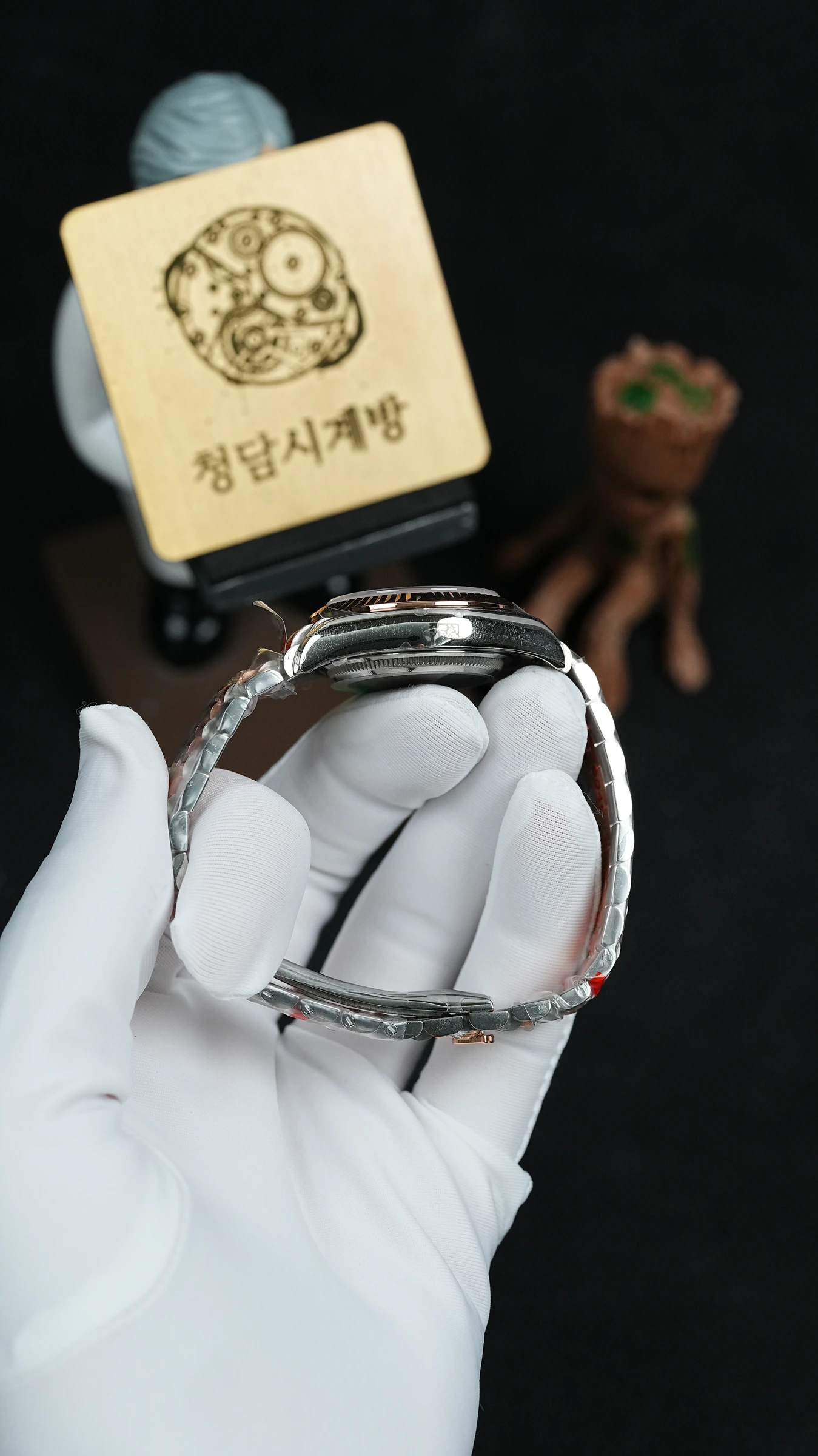 롤렉스 데이저스트 화이트 별다이아 로즈골드 콤비 상세 이미지 8