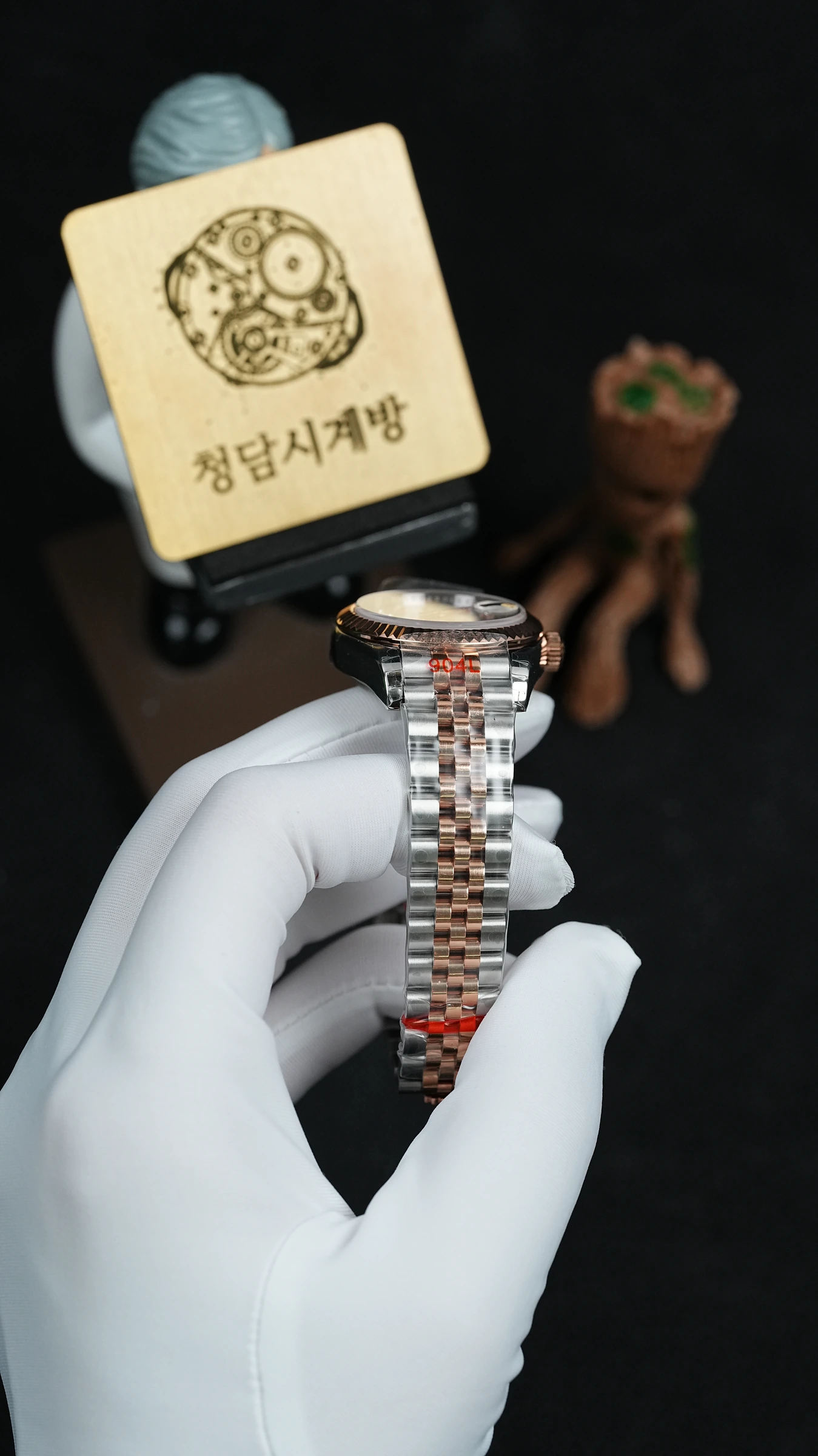 롤렉스 데이저스트 화이트 별다이아 로즈골드 콤비 상세 이미지 9