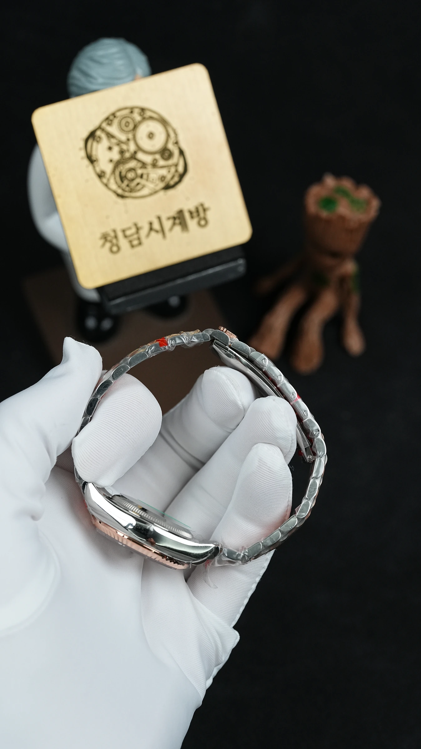 롤렉스 데이저스트 화이트 별다이아 로즈골드 콤비 상세 이미지 14