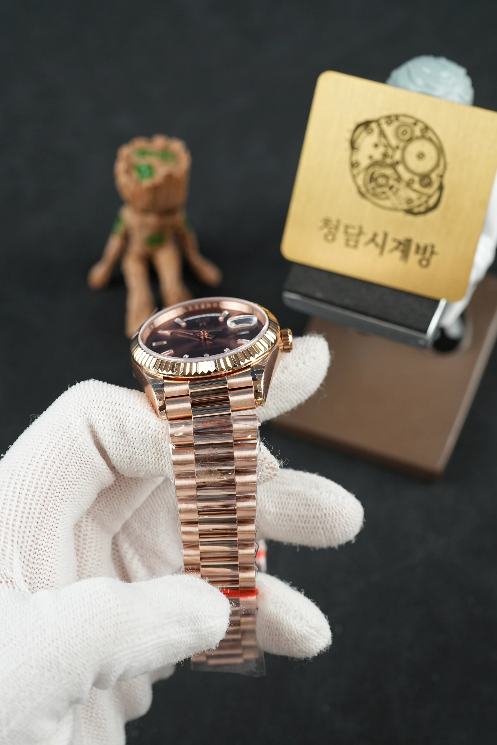 롤렉스 데이데이트 아이젠키젤 10P 로즈골드 상세 이미지 3