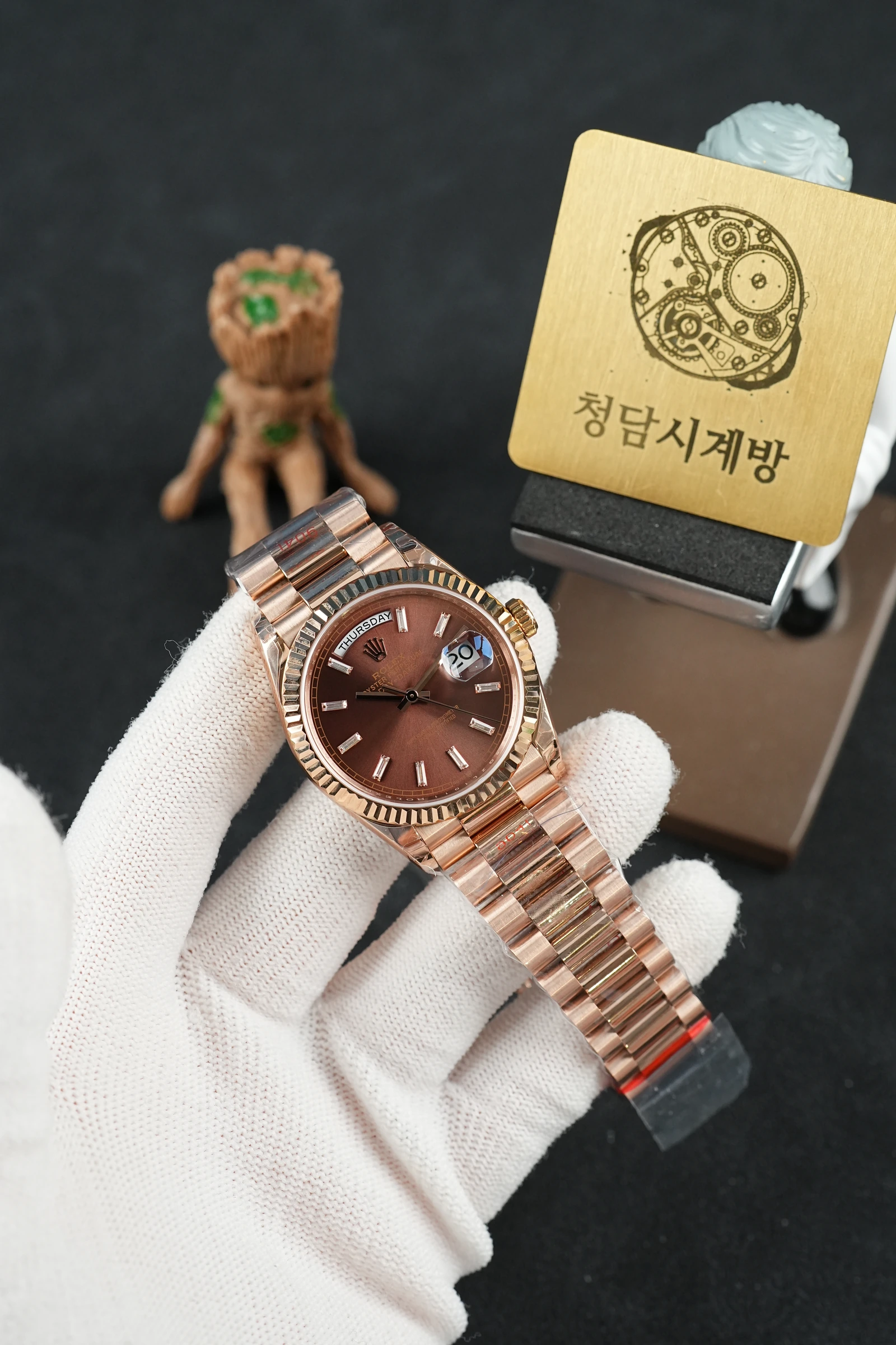 롤렉스 데이데이트 아이젠키젤 10P 로즈골드 상세 이미지 4