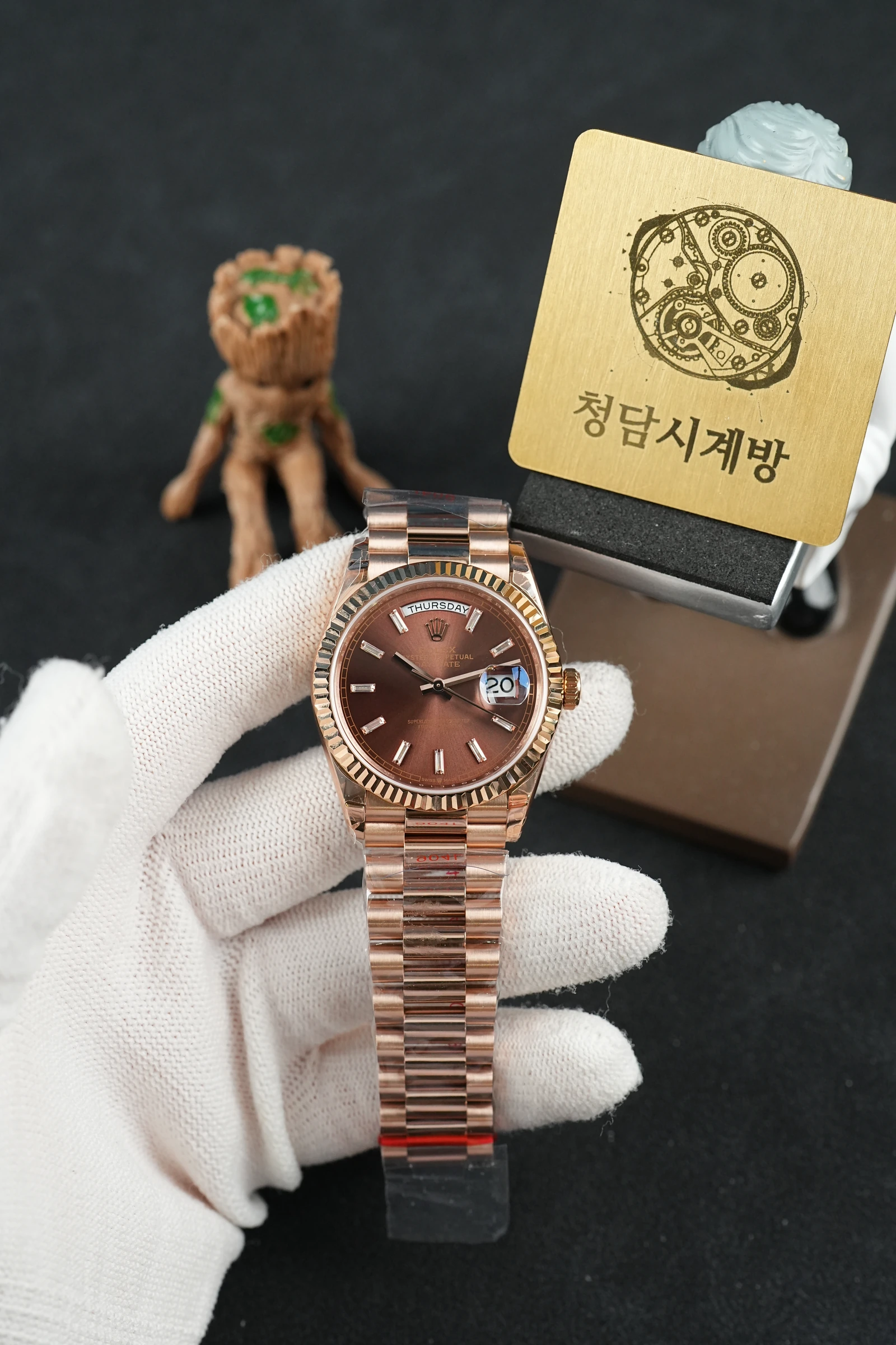 롤렉스 데이데이트 아이젠키젤 10P 로즈골드 상세 이미지 10