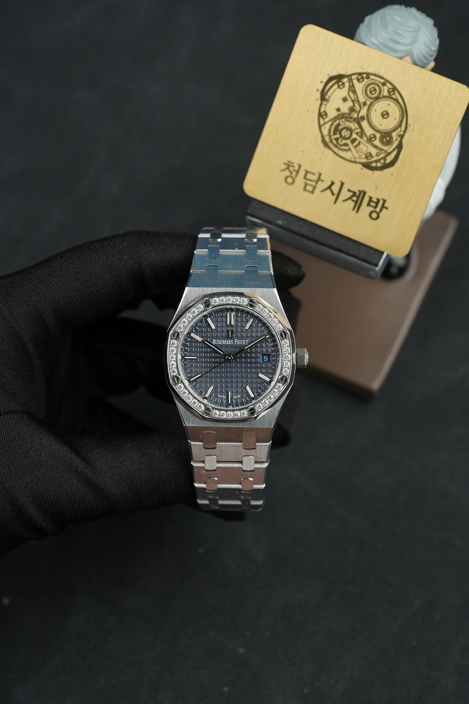 오데마피게 로얄오크 77351ST 블루 다이아베젤 상품 이미지 1