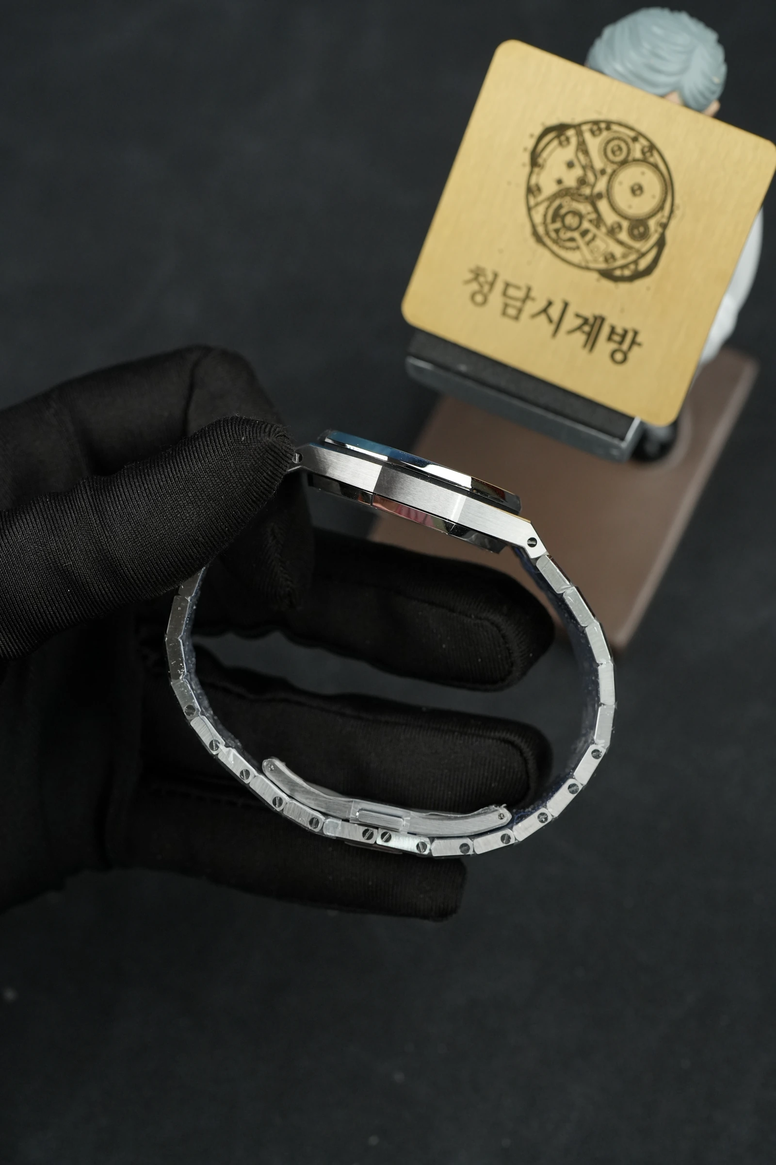 오데마피게 로얄오크 77351ST 블루 다이아베젤 상세 이미지 9