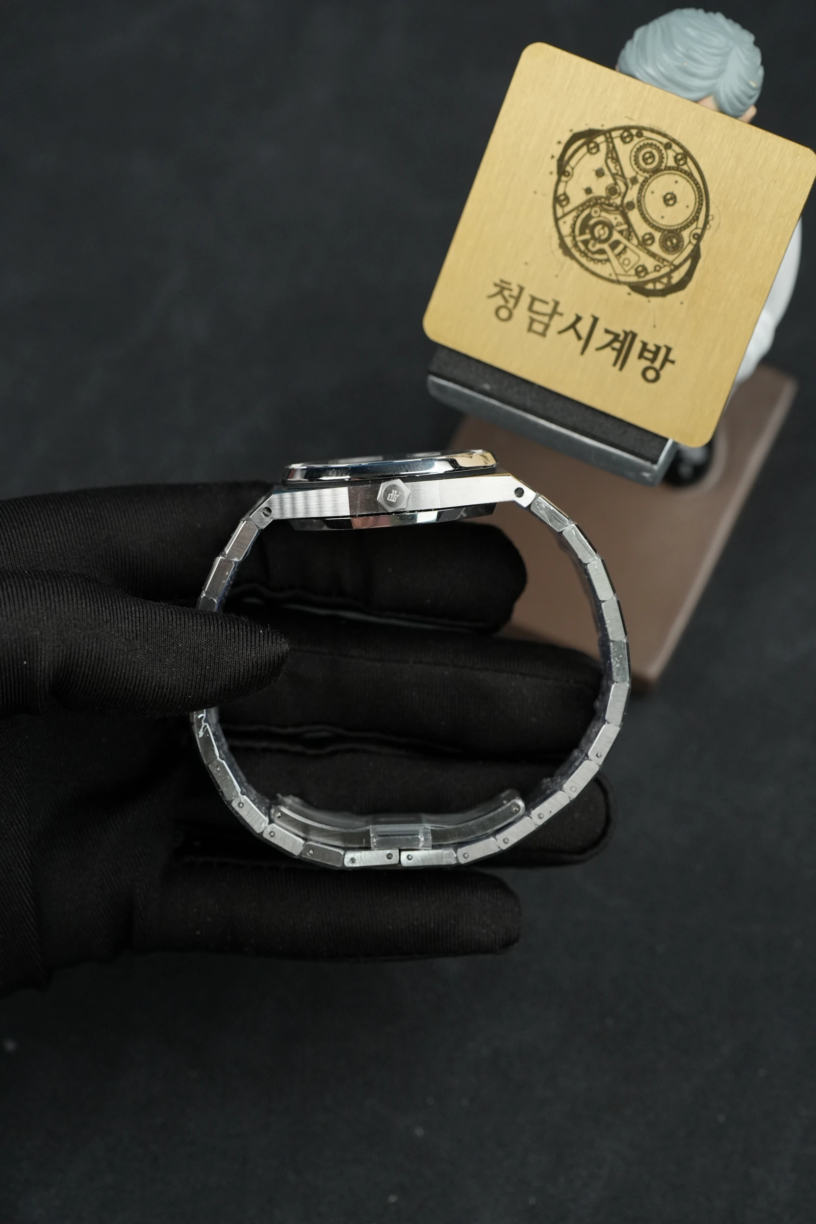 오데마피게 로얄오크 77351ST 블루 다이아베젤 상세 이미지 11