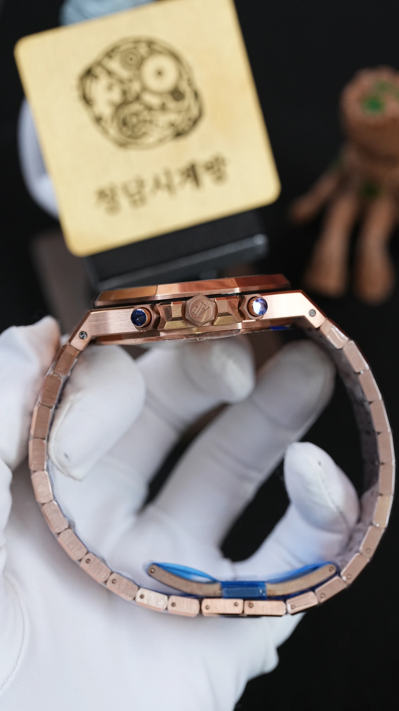 오데마피게 로얄오크 크로노그래프 26331OR 블랙 로즈골드 상세 이미지 8