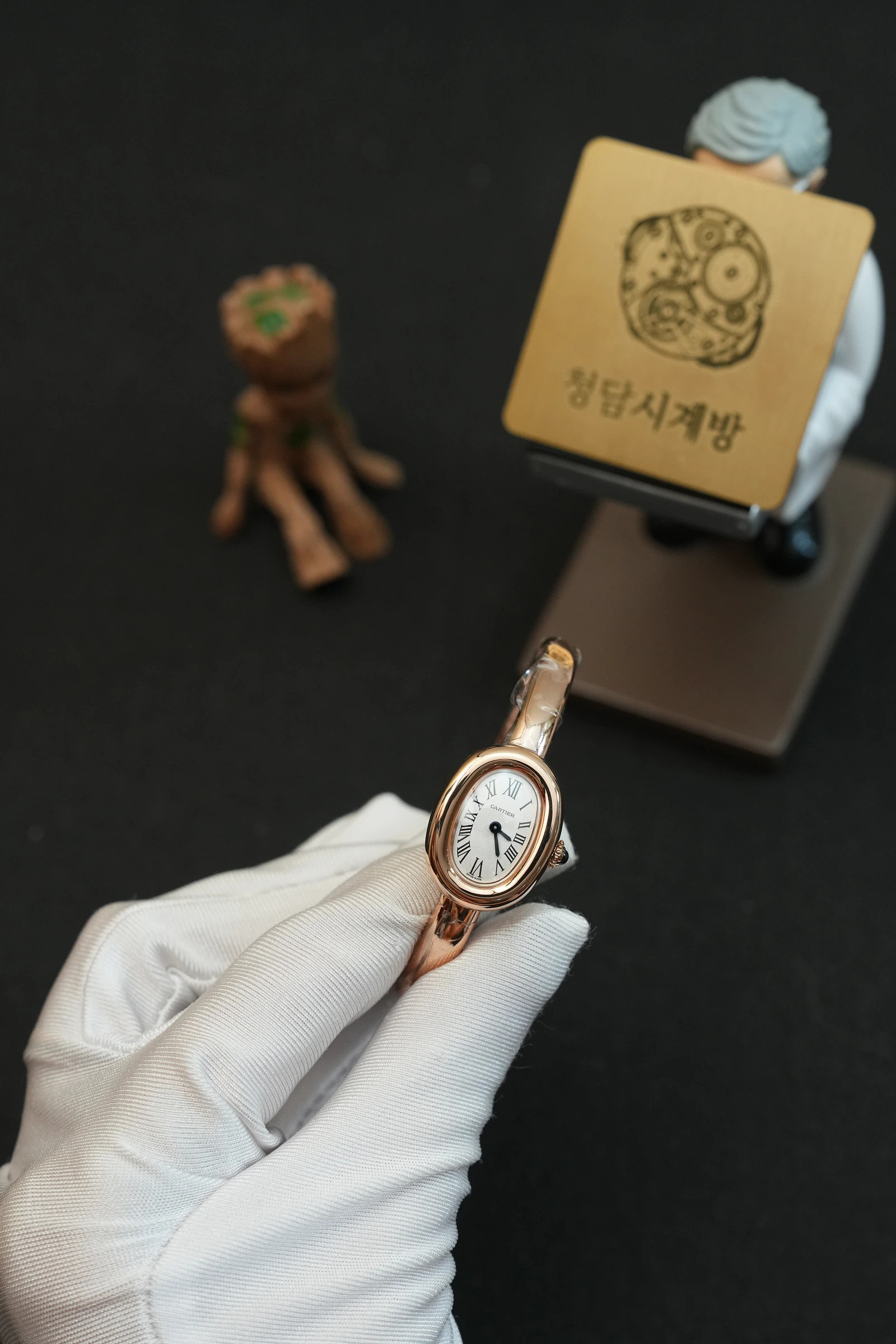 까르띠에 베누아 화이트 로즈톤 뱅글 상세 이미지 6