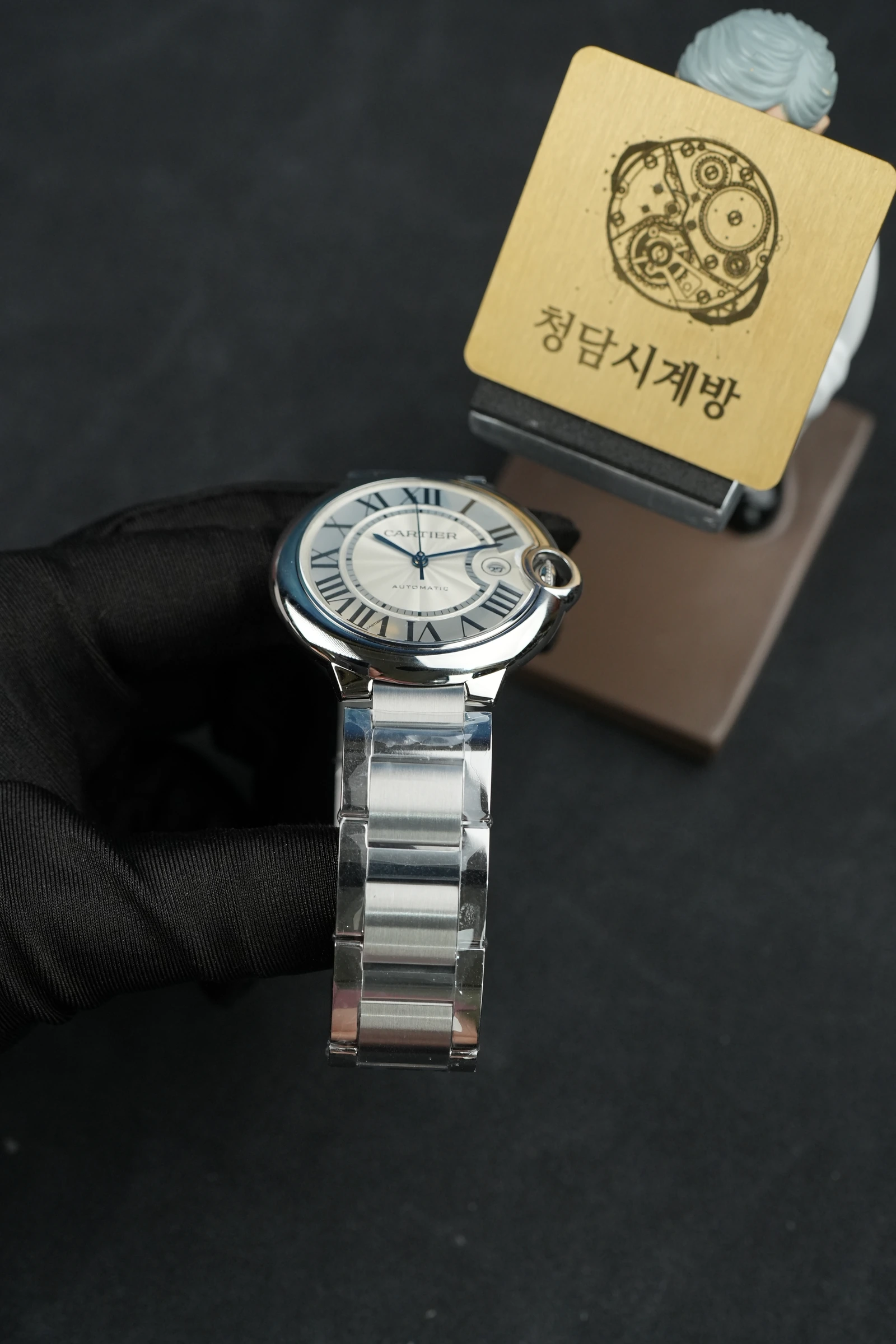 까르띠에 발롱블루 스틸 라운드데이트 상세 이미지 3