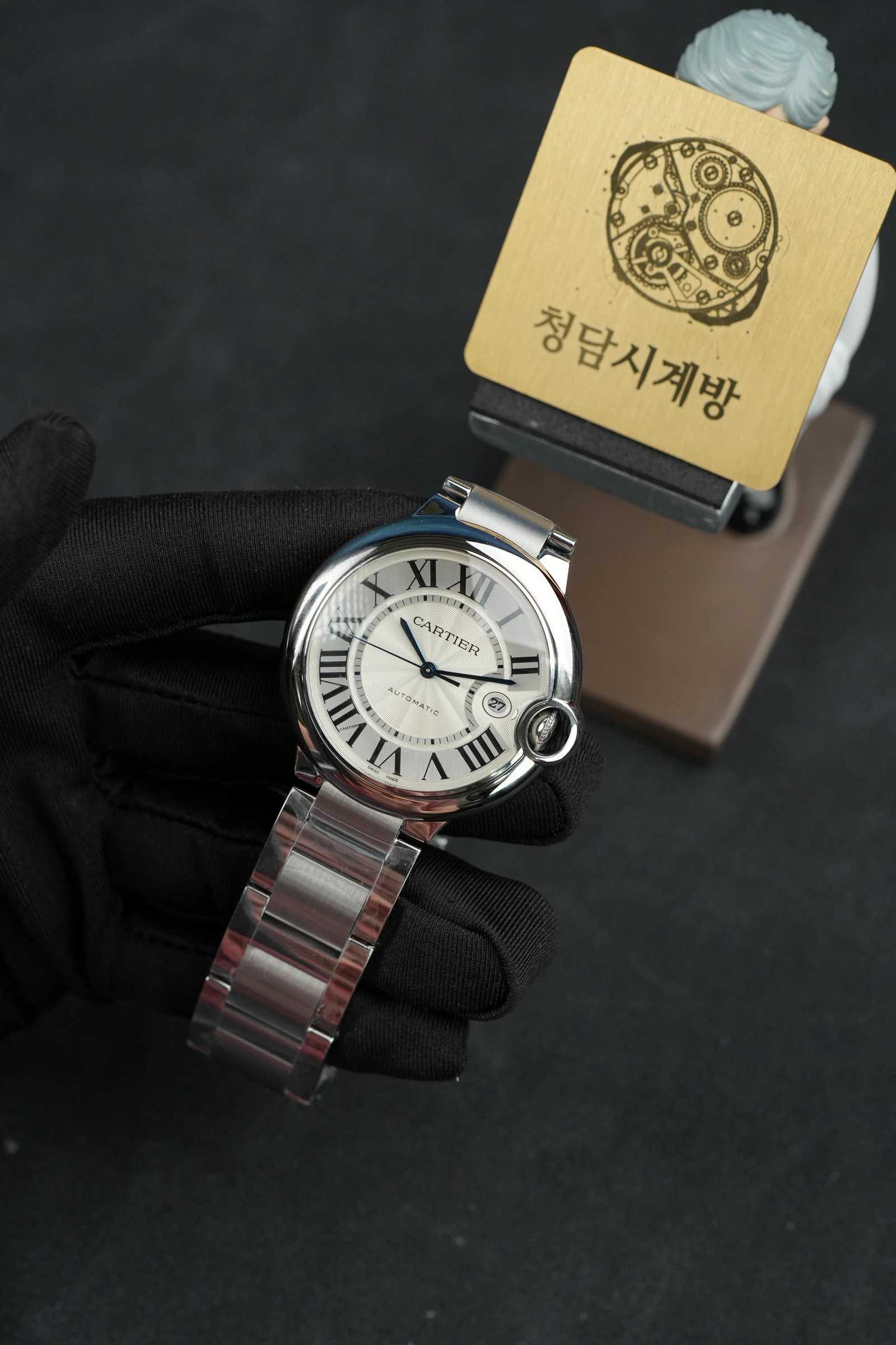 까르띠에 발롱블루 스틸 라운드데이트 상세 이미지 12