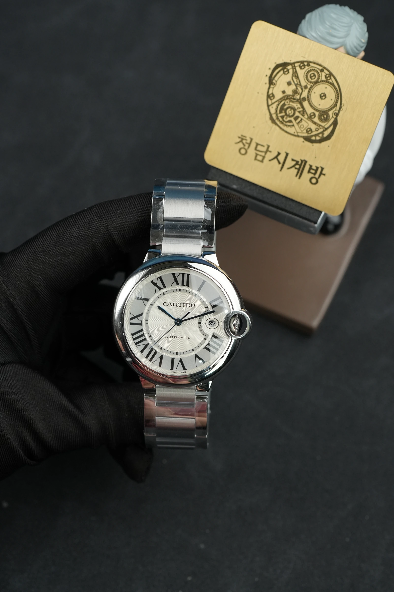 까르띠에 발롱블루 스틸 라운드데이트 상세 이미지 13